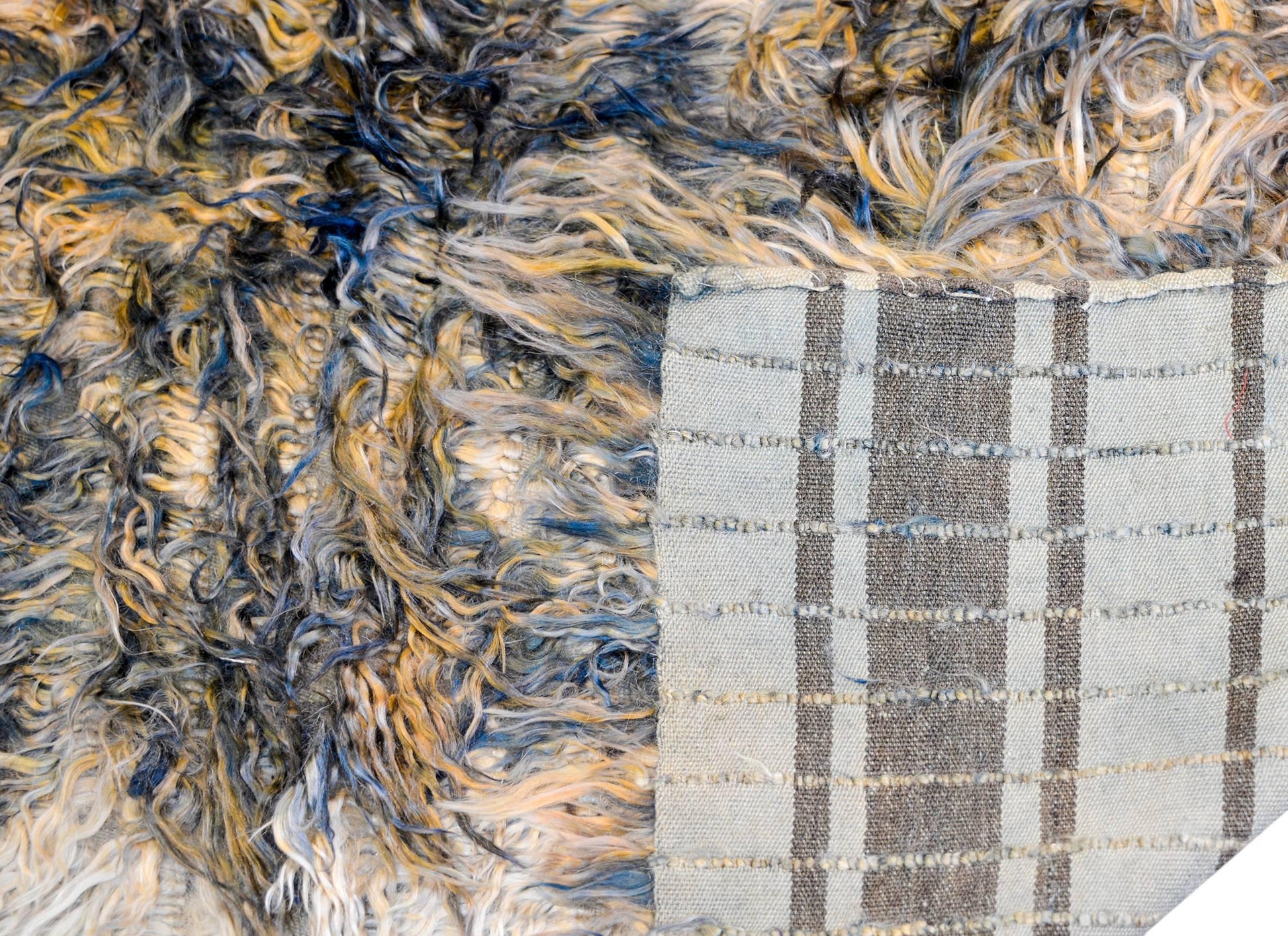 Shaggy Vintage Turkish Tulu Rug For Sale