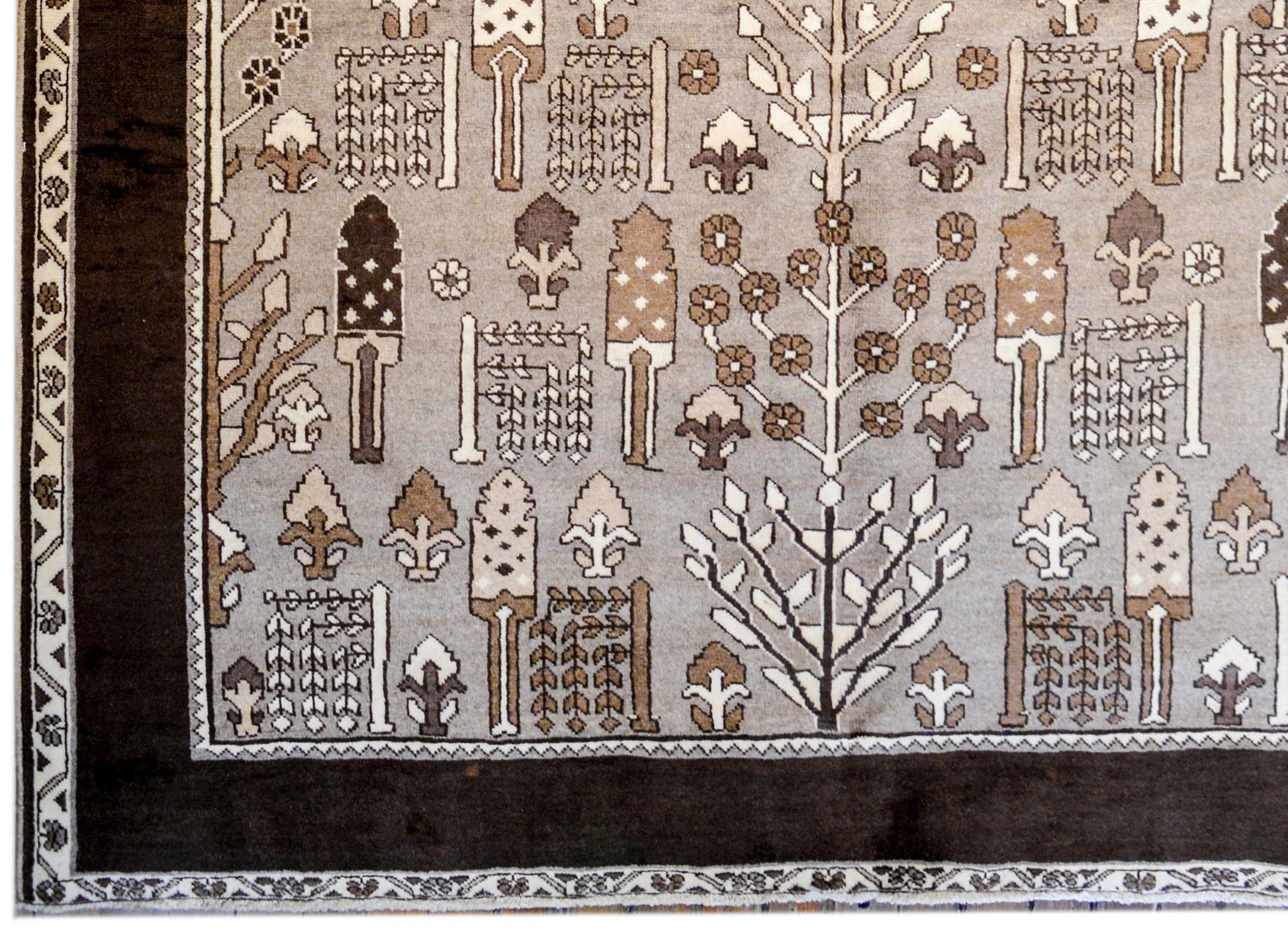 Vintage Bakhtiari Garden Rug For Sale
