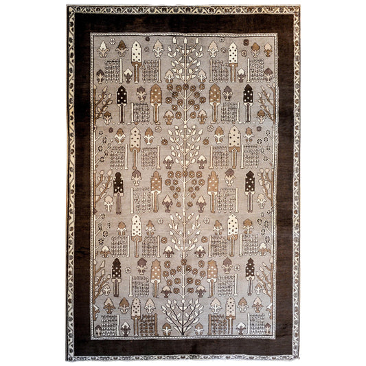 Vintage Bakhtiari Garden Rug For Sale