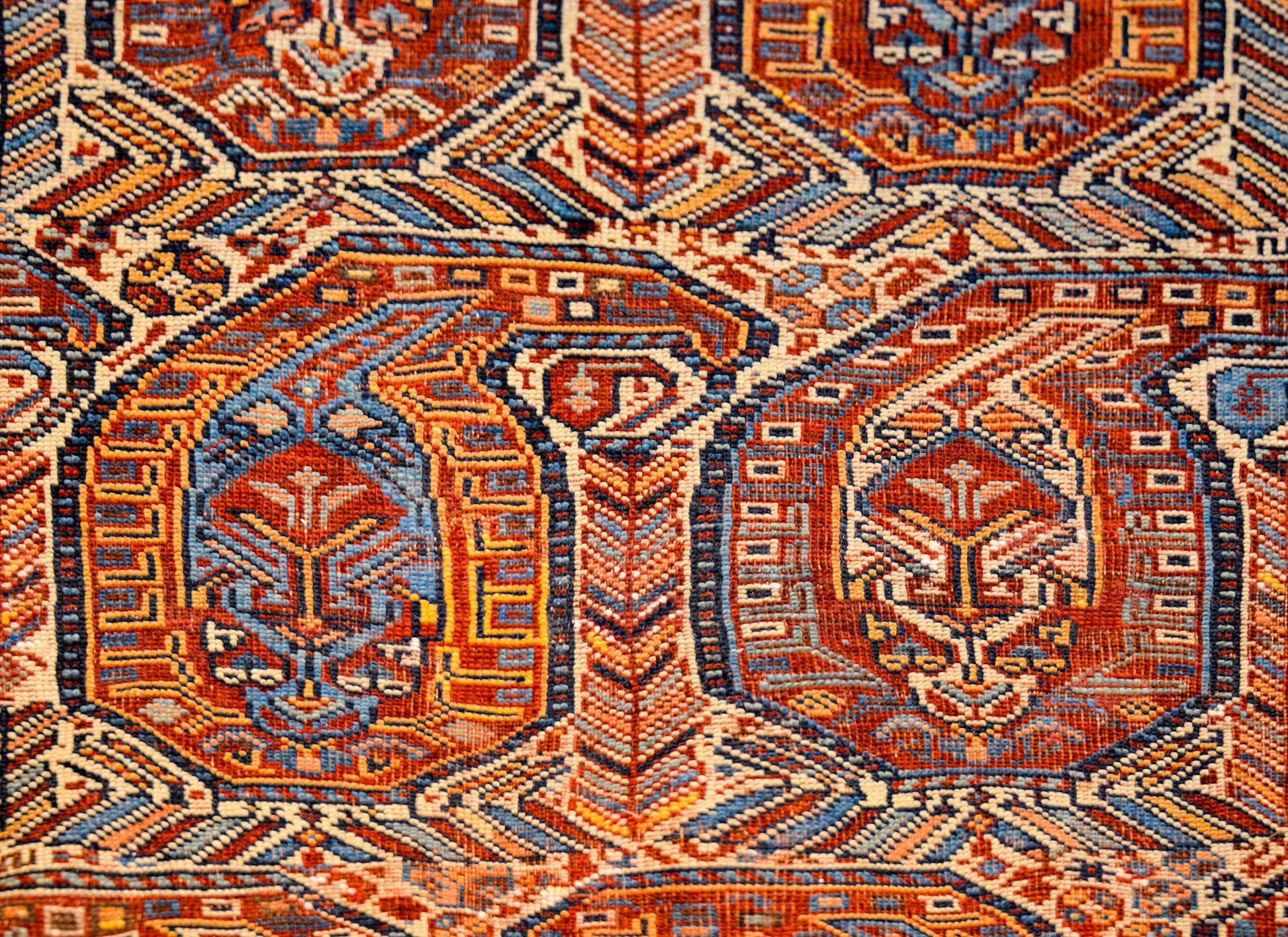 Unbelievable Early 20th Century Gashgaei Rug For Sale