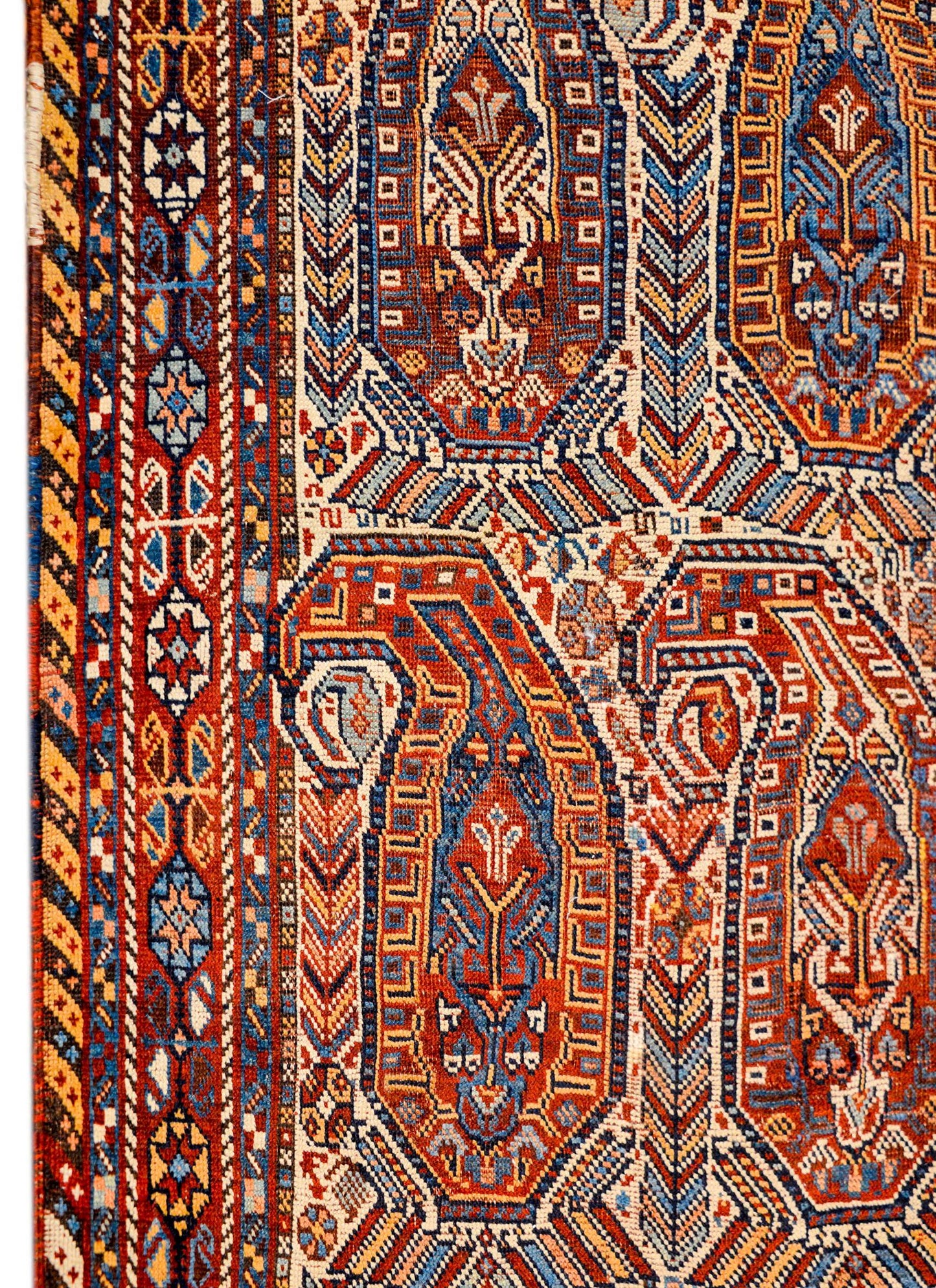 Unbelievable Early 20th Century Gashgaei Rug For Sale