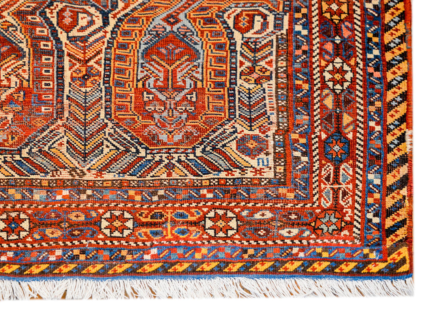 Unbelievable Early 20th Century Gashgaei Rug For Sale