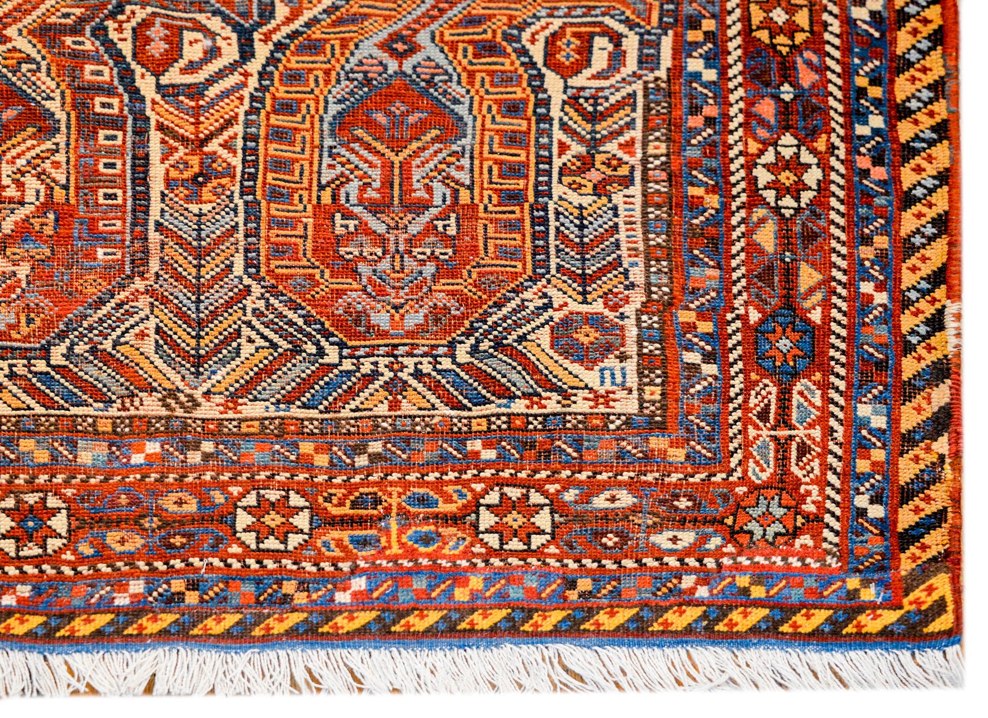 Unbelievable Early 20th Century Gashgaei Rug For Sale