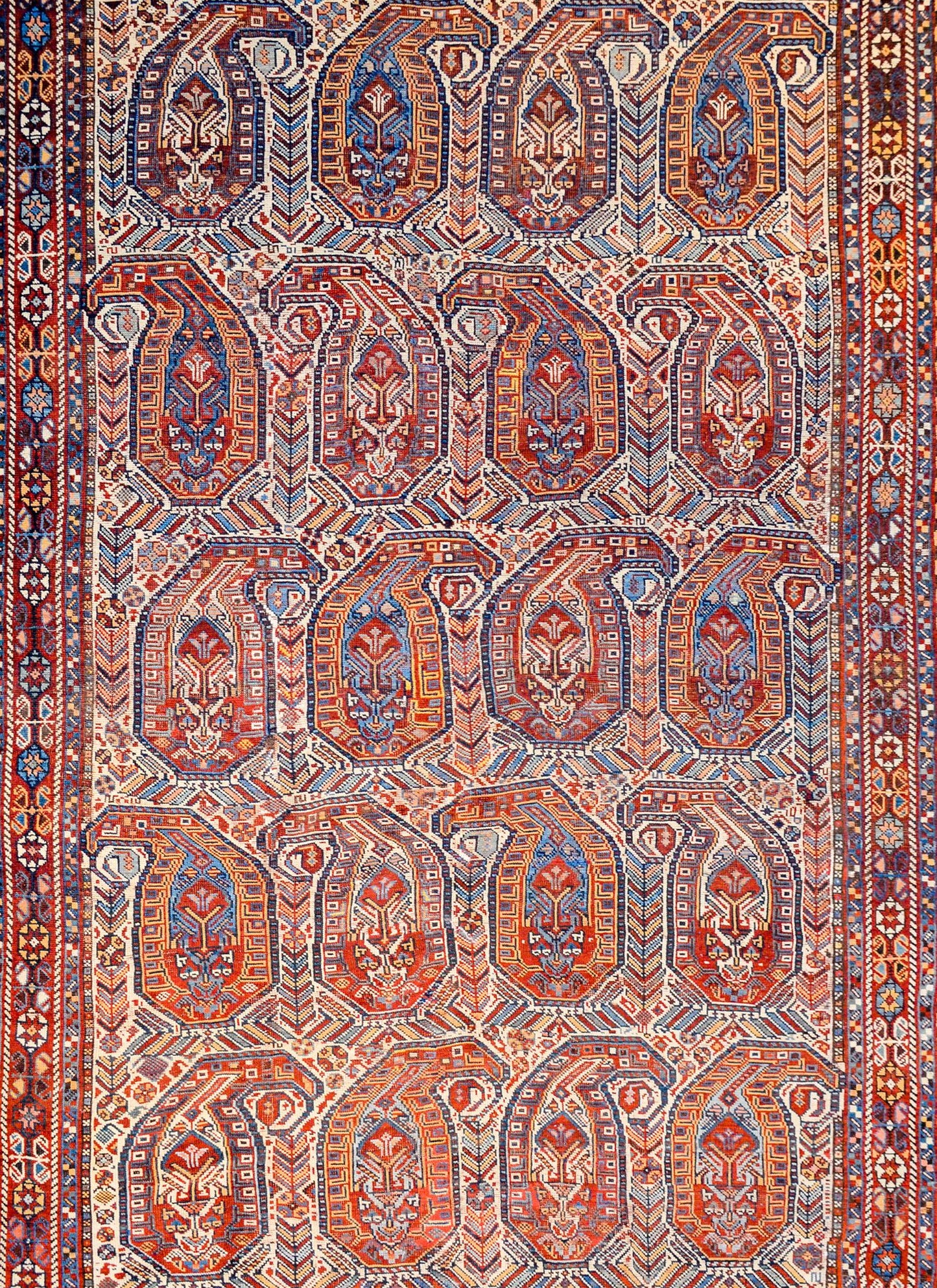 Unbelievable Early 20th Century Gashgaei Rug For Sale