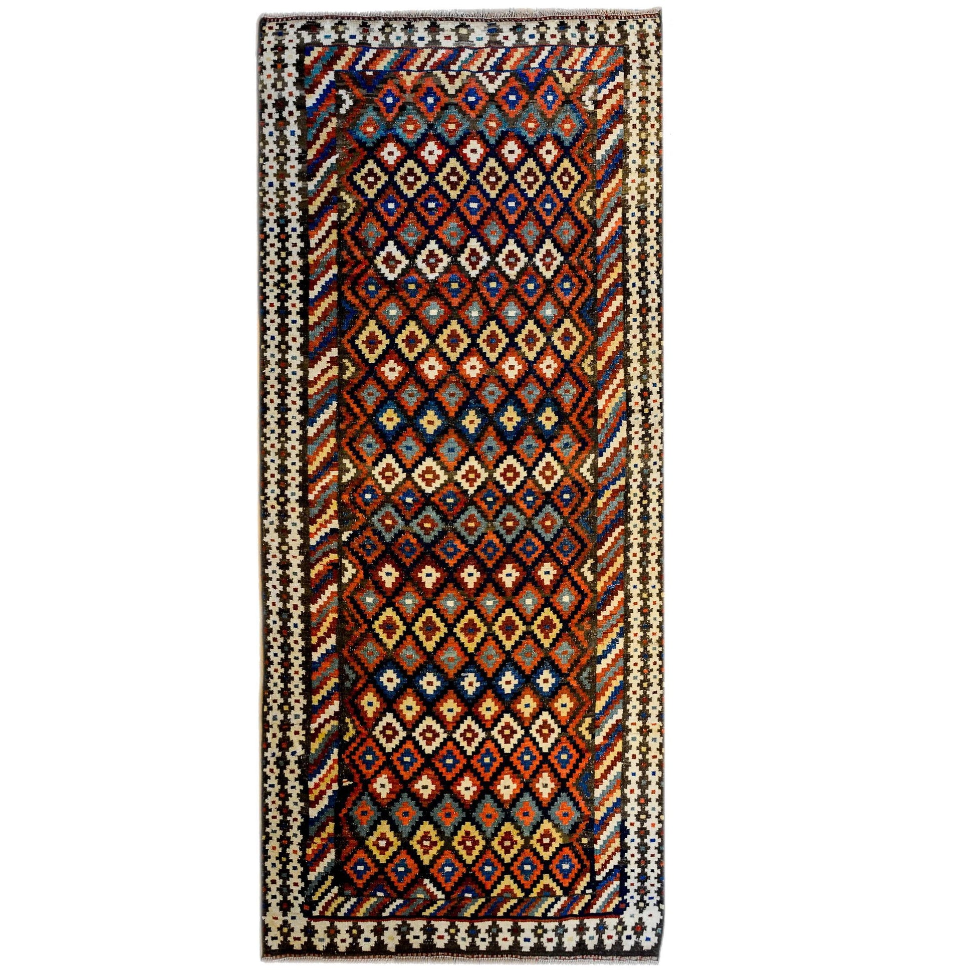 Wonderful Early 20th Century Shahsavan Kilim Runner For Sale