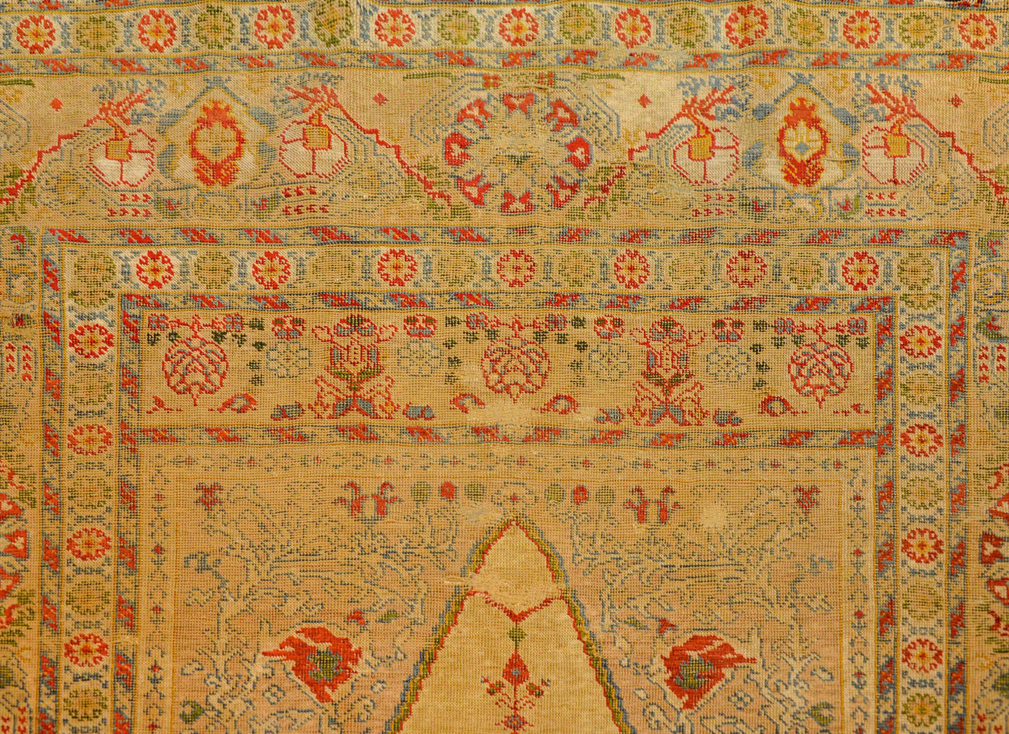 Outstanding Early 20th Century Turkish Silk Prayer Rug For Sale