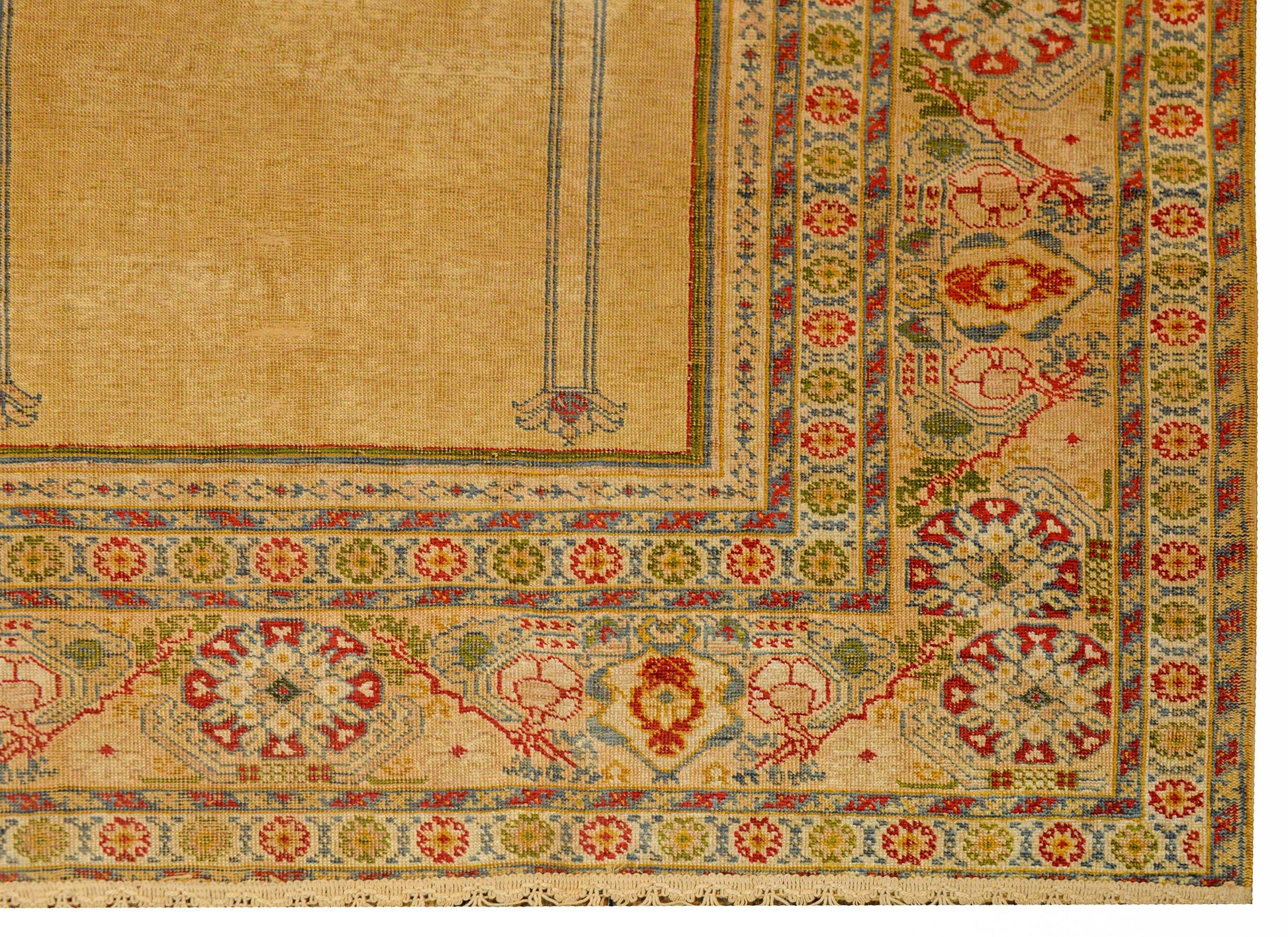 Outstanding Early 20th Century Turkish Silk Prayer Rug For Sale