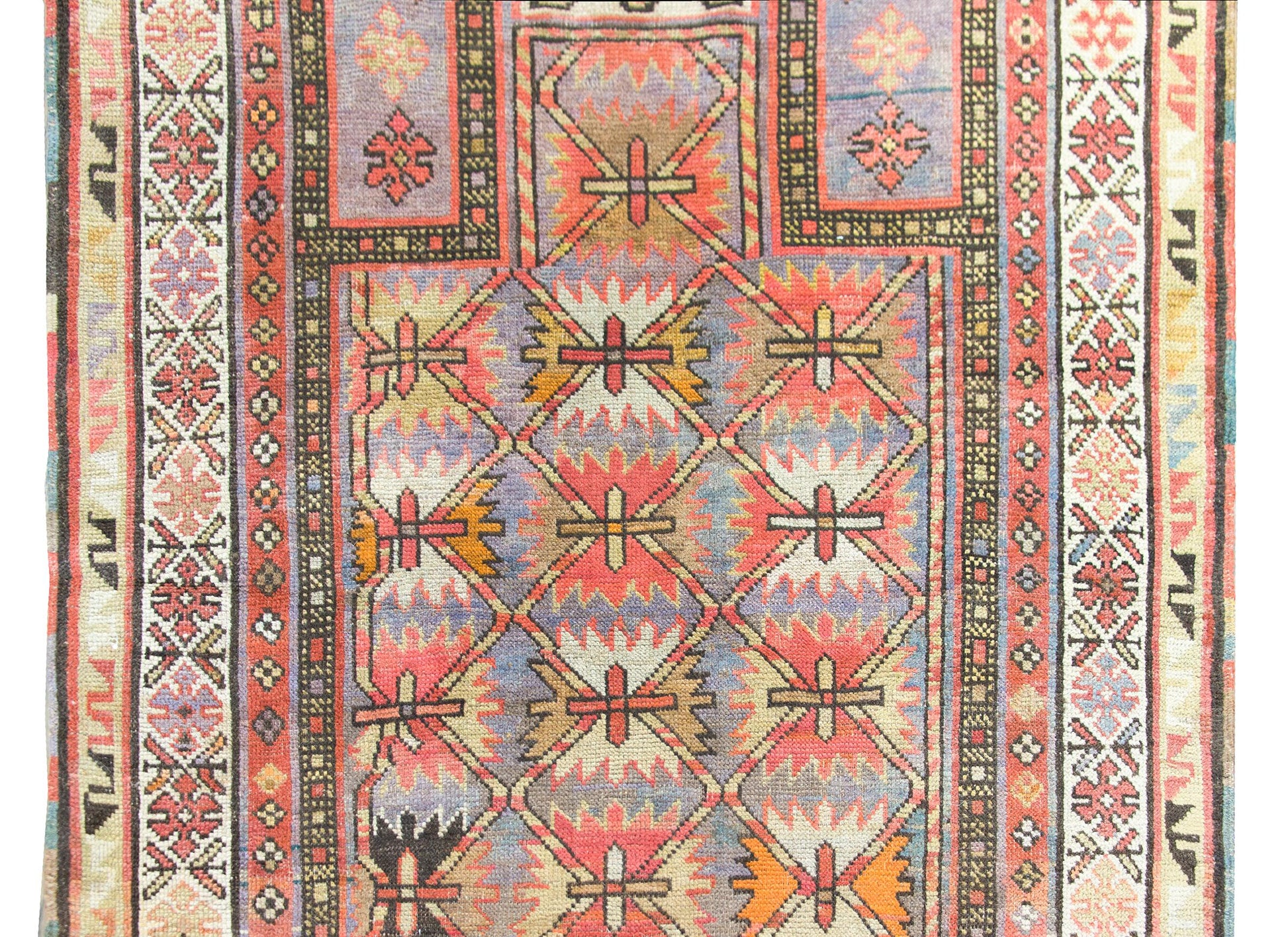 Early 20th Century Azerbaijani Kuba Rug For Sale