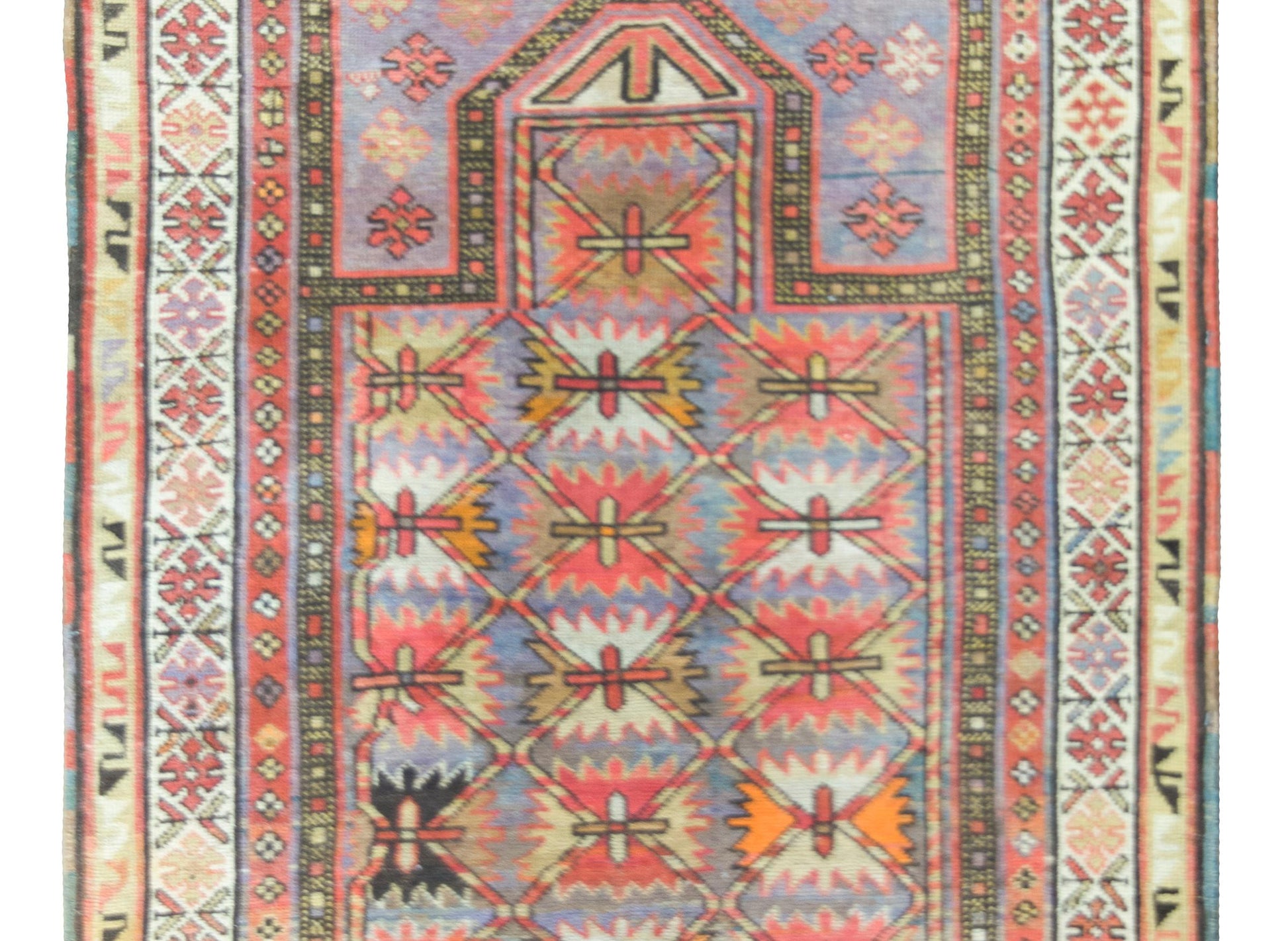 Early 20th Century Azerbaijani Kuba Rug For Sale