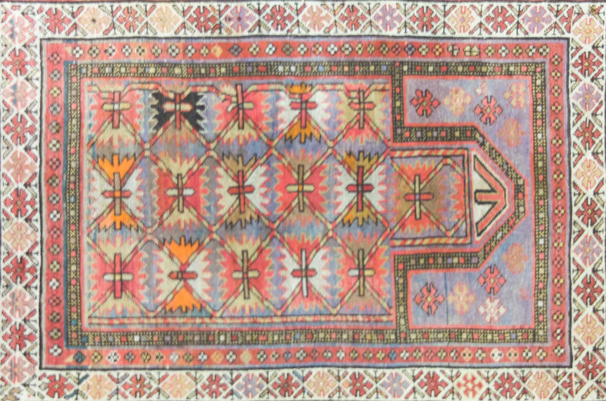 Early 20th Century Azerbaijani Kuba Rug For Sale