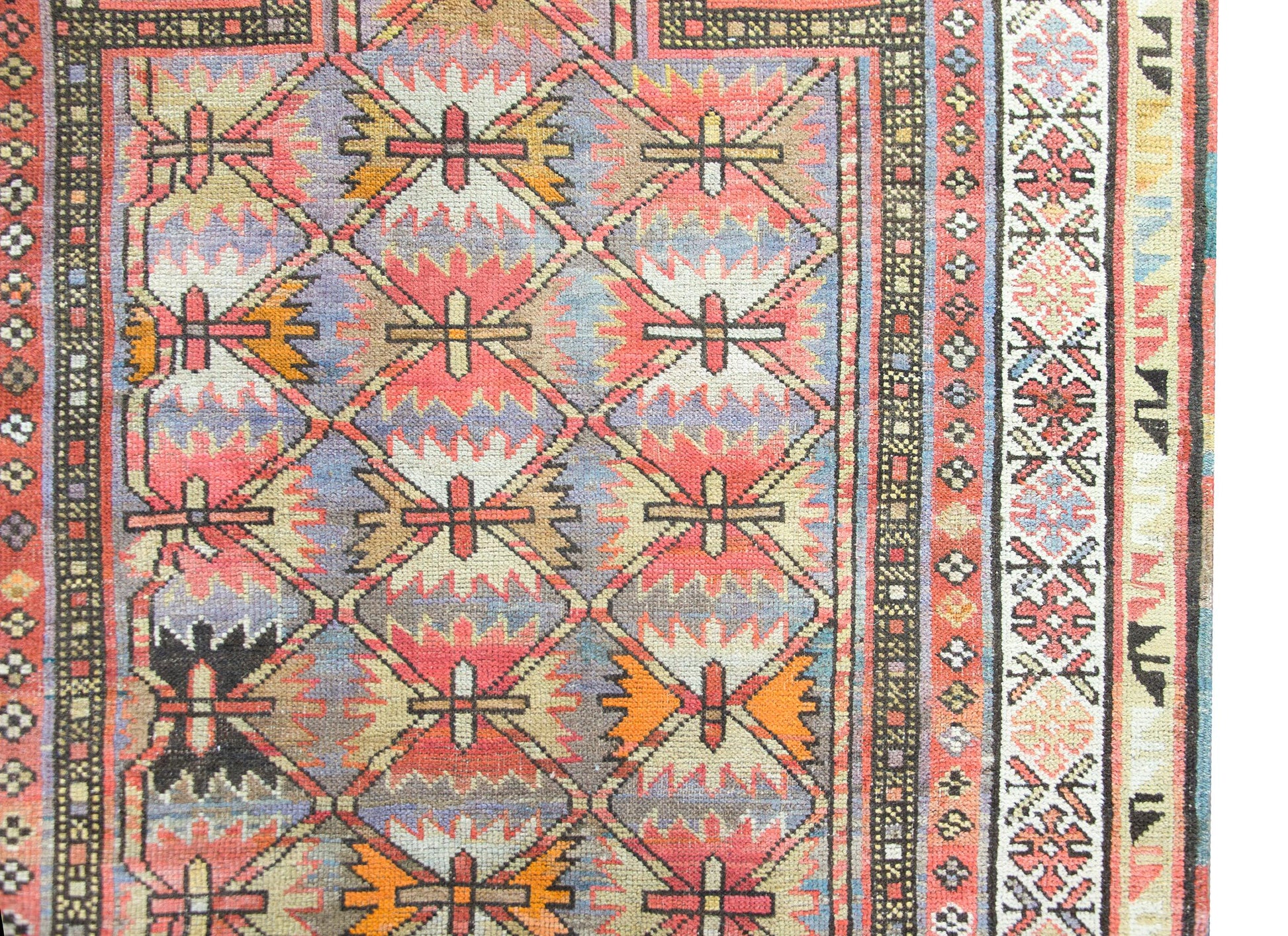 Early 20th Century Azerbaijani Kuba Rug For Sale