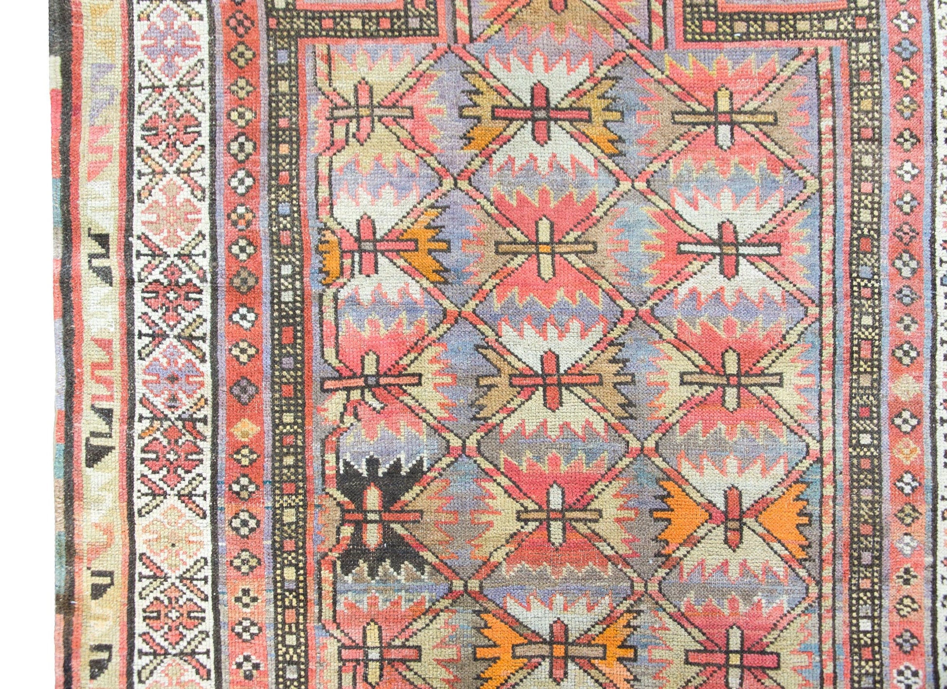Early 20th Century Azerbaijani Kuba Rug For Sale
