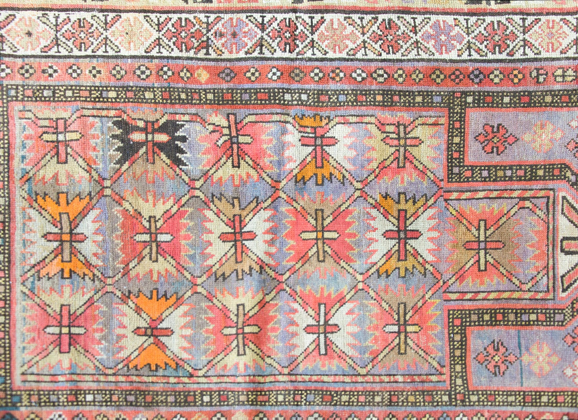 Early 20th Century Azerbaijani Kuba Rug For Sale
