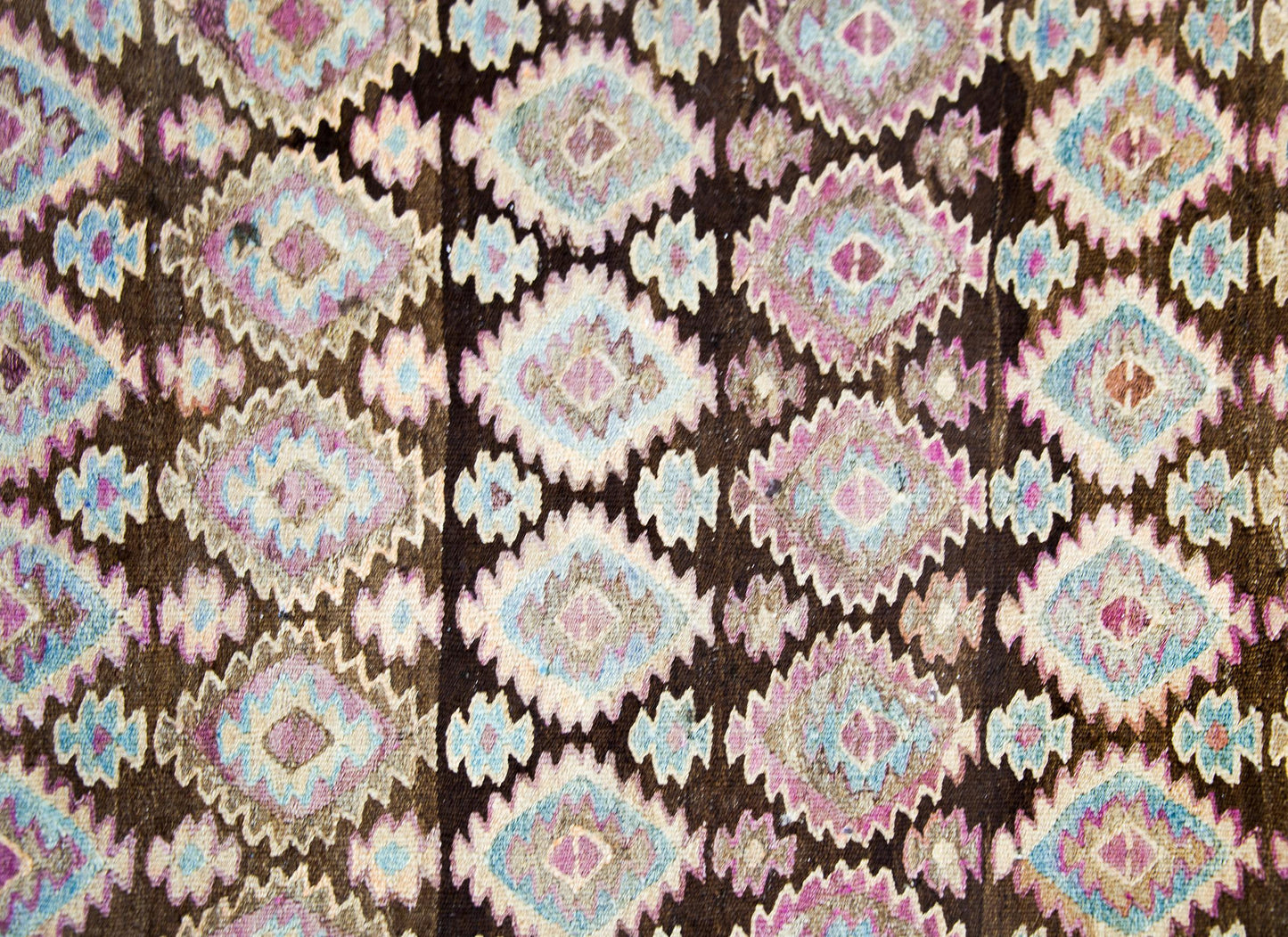 Early 20th Century Persian Qazvin Kilim For Sale
