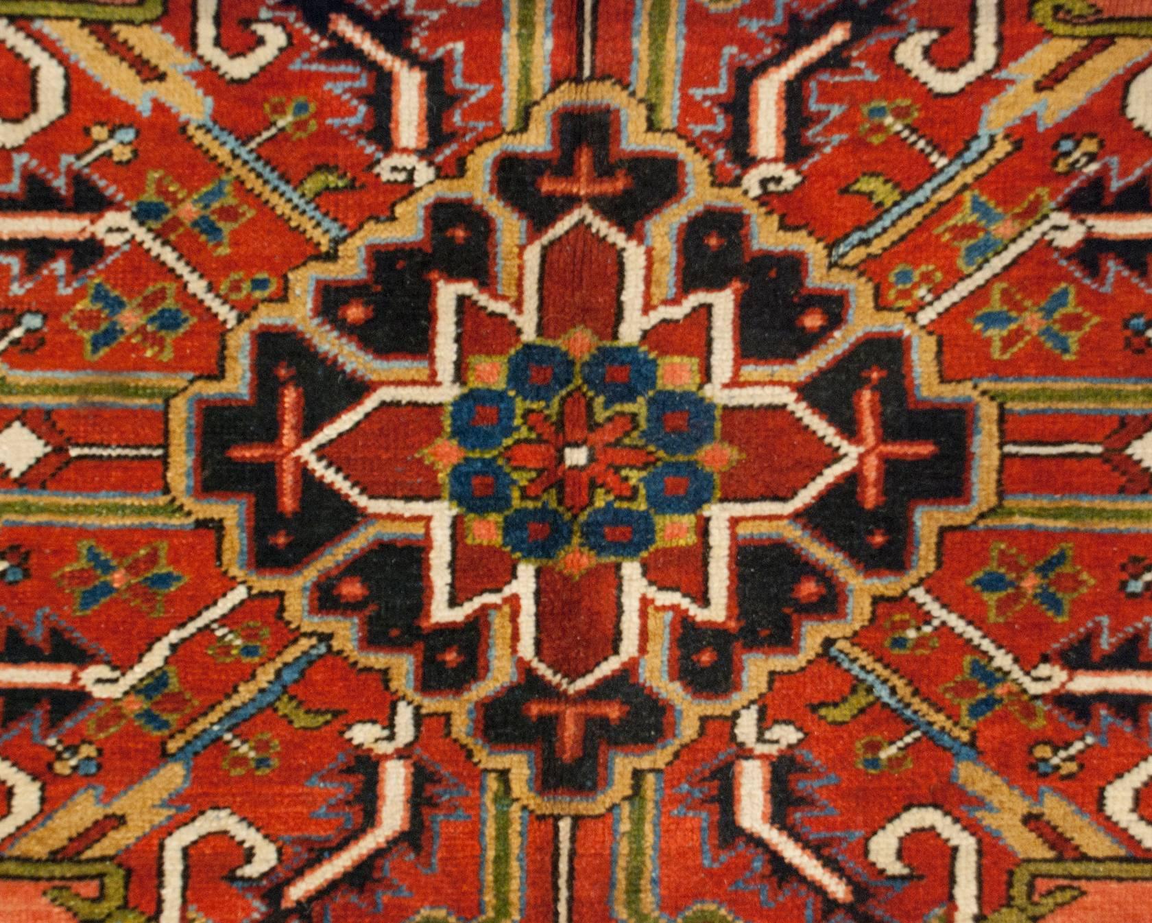 Early 20th Century Heriz Rug For Sale