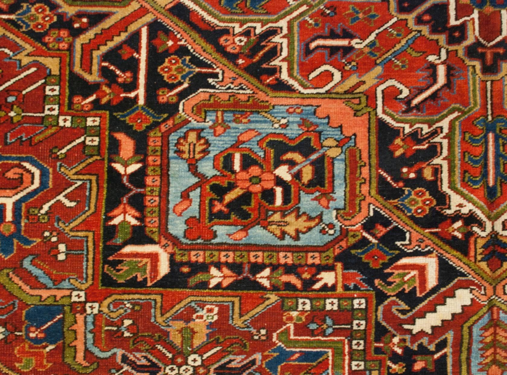 Early 20th Century Heriz Rug For Sale