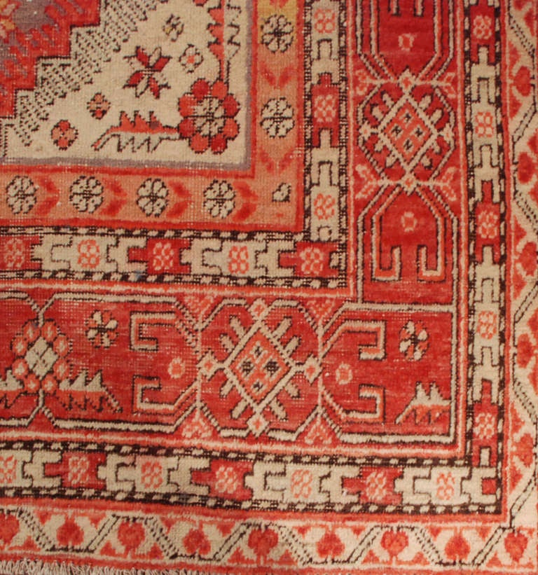 Antique Central Asian Samarkand Rug For Sale