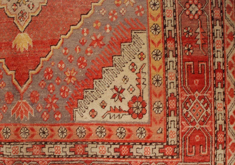 Antique Central Asian Samarkand Rug For Sale