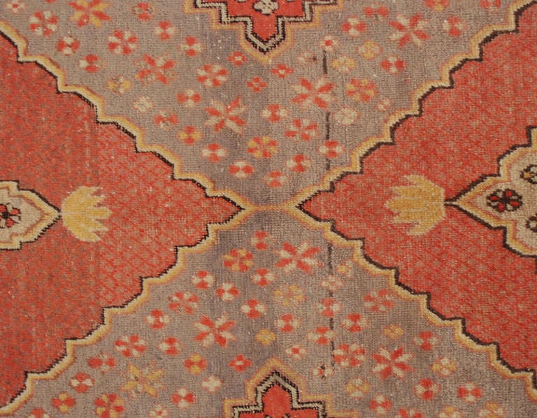 Antique Central Asian Samarkand Rug For Sale