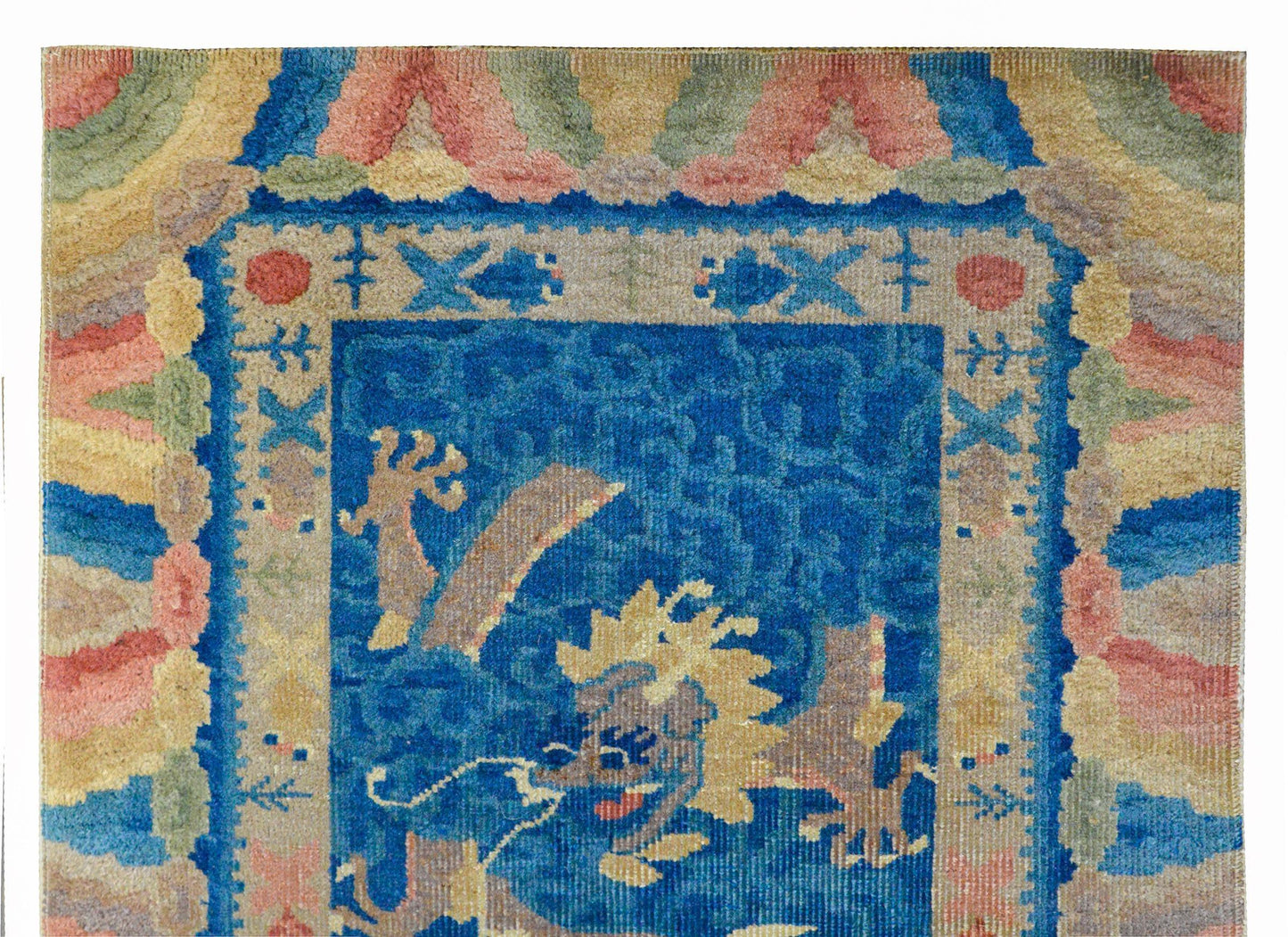 Unusual Chinese Art Deco Rug For Sale