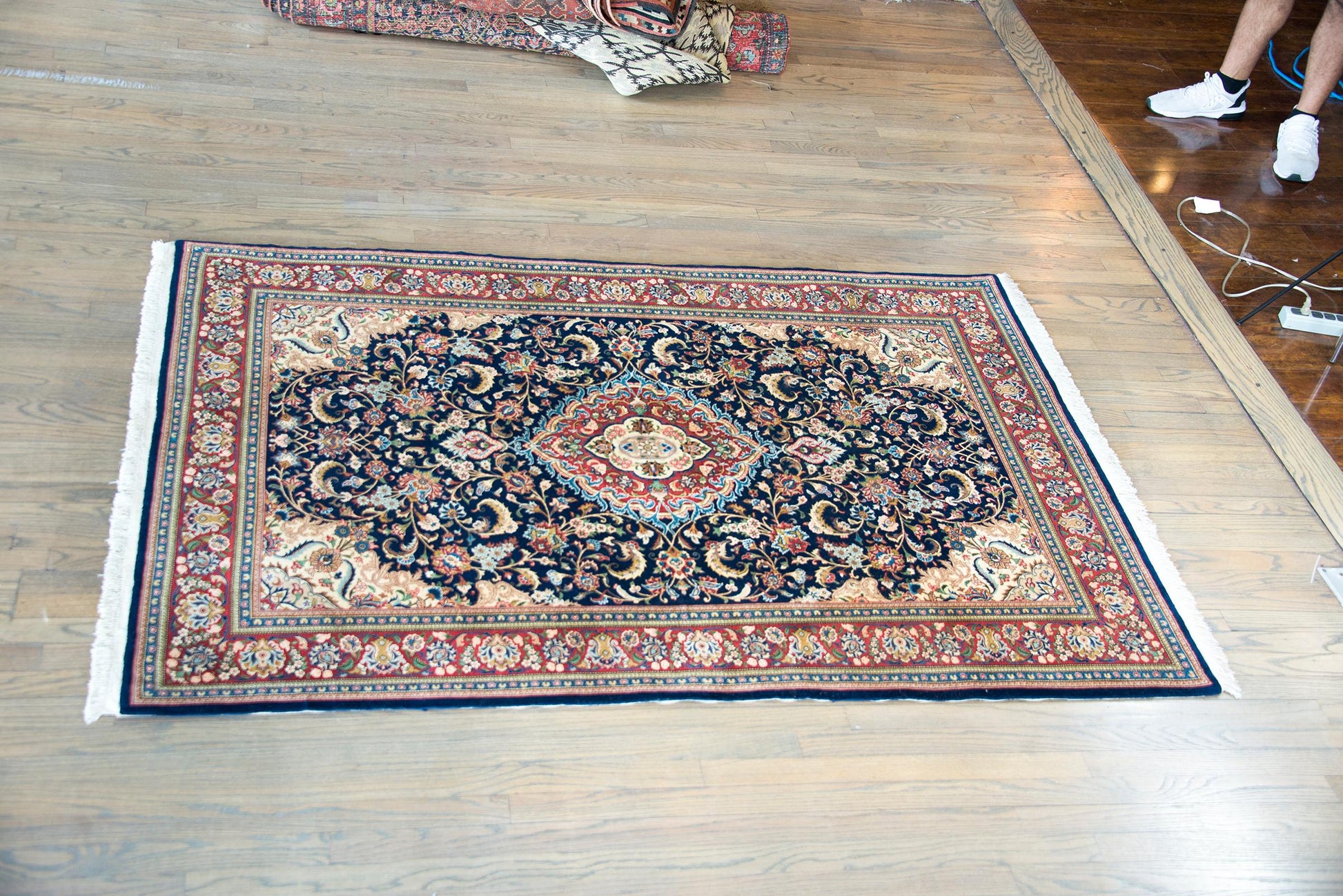 Vintage Persian Kashan Rug For Sale