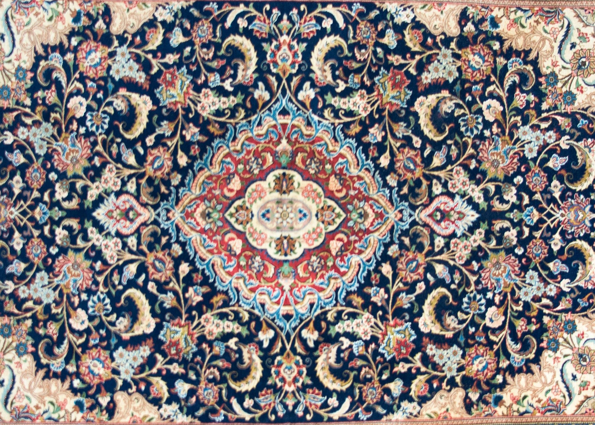 Vintage Persian Kashan Rug For Sale