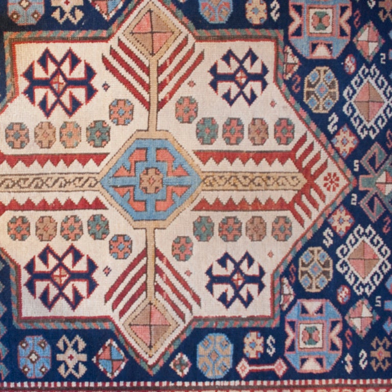 19th Century Kazak Carpet Runner For Sale