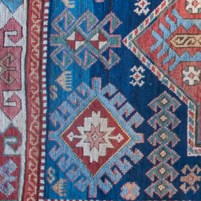19th Century Kazak Carpet Runner For Sale