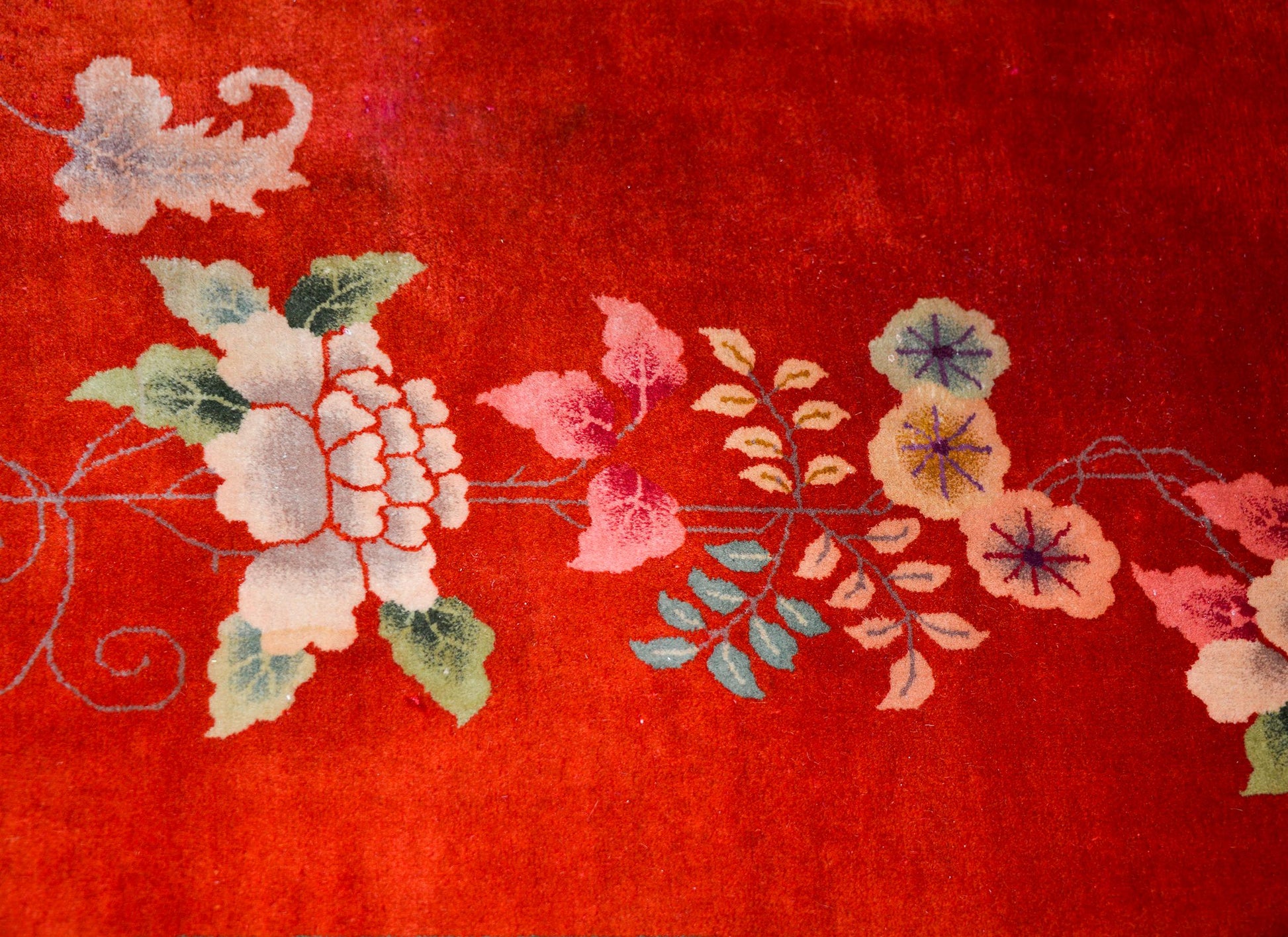Early 20th Century Chinese Art Deco 'Four Seasons' Rug For Sale