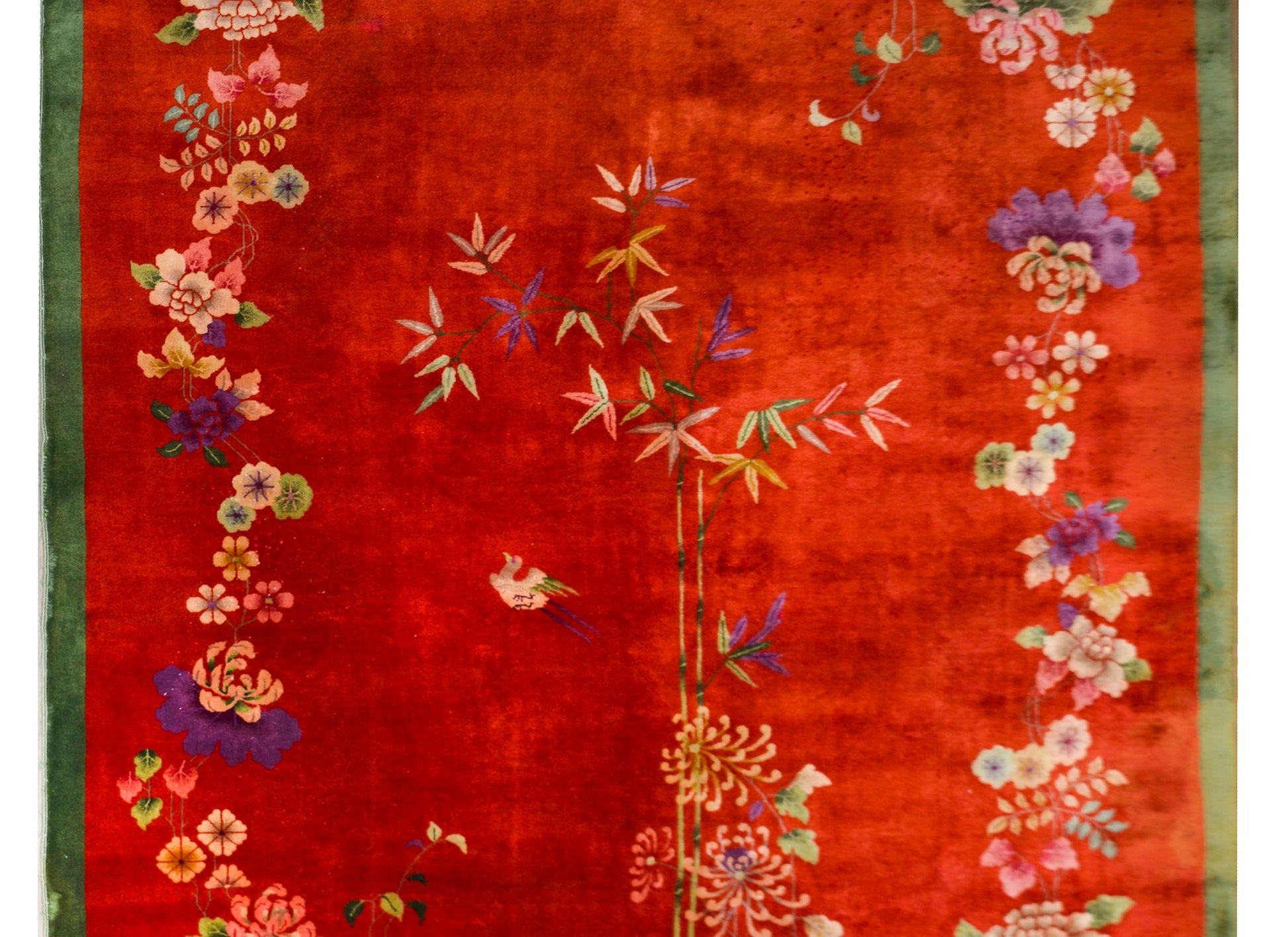 Early 20th Century Chinese Art Deco 'Four Seasons' Rug For Sale