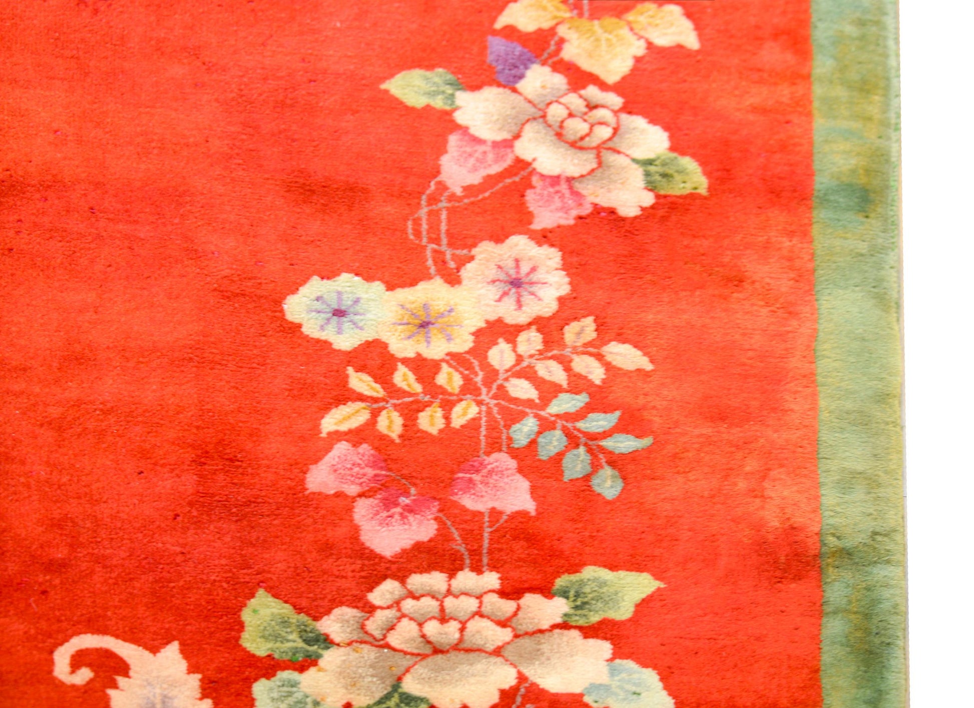 Early 20th Century Chinese Art Deco 'Four Seasons' Rug For Sale