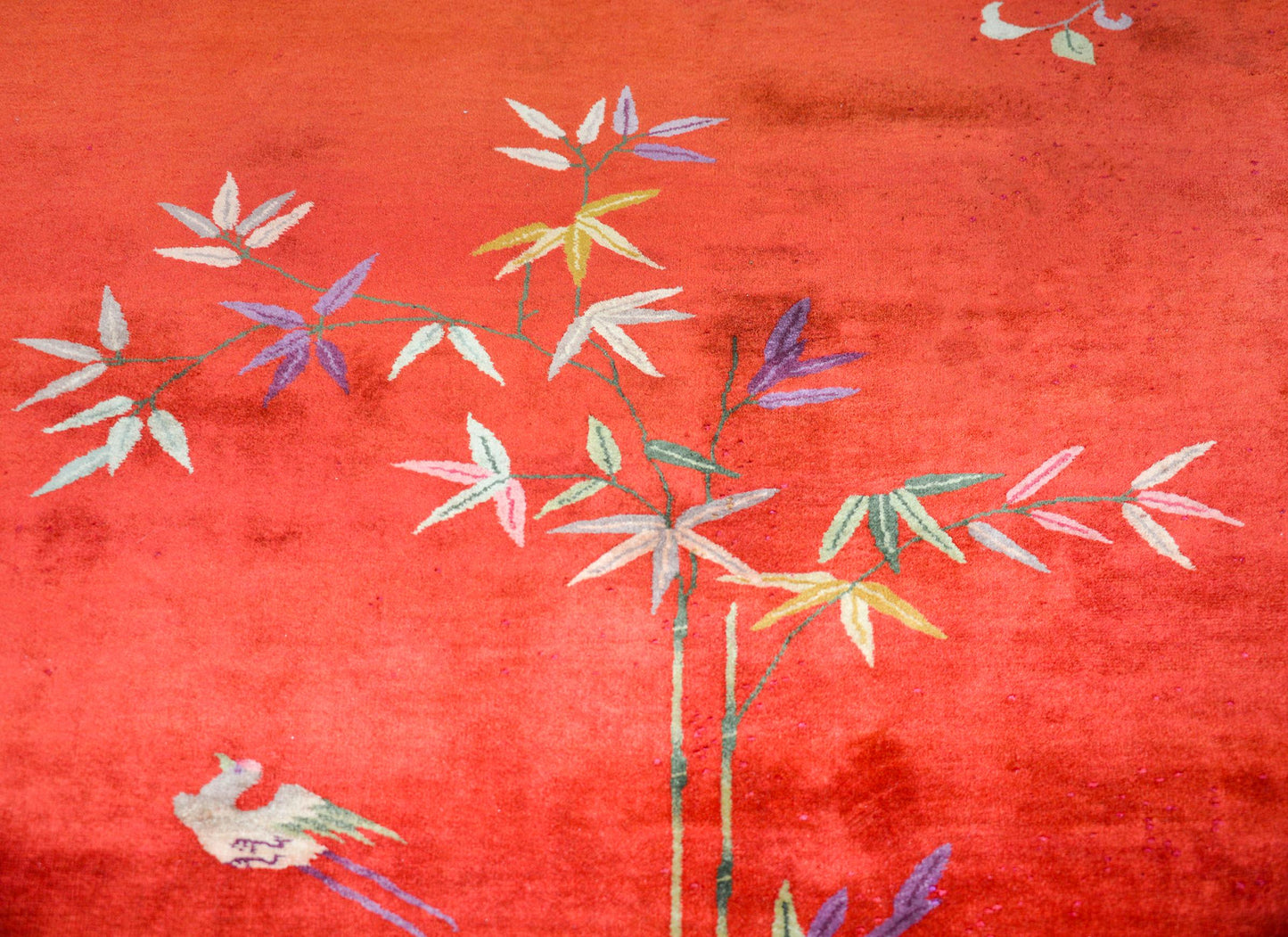 Early 20th Century Chinese Art Deco 'Four Seasons' Rug For Sale
