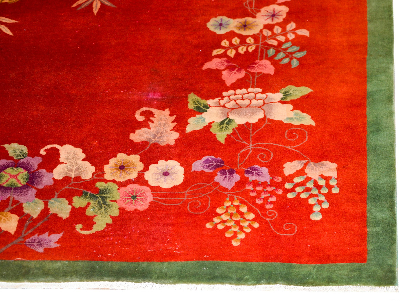 Early 20th Century Chinese Art Deco 'Four Seasons' Rug For Sale