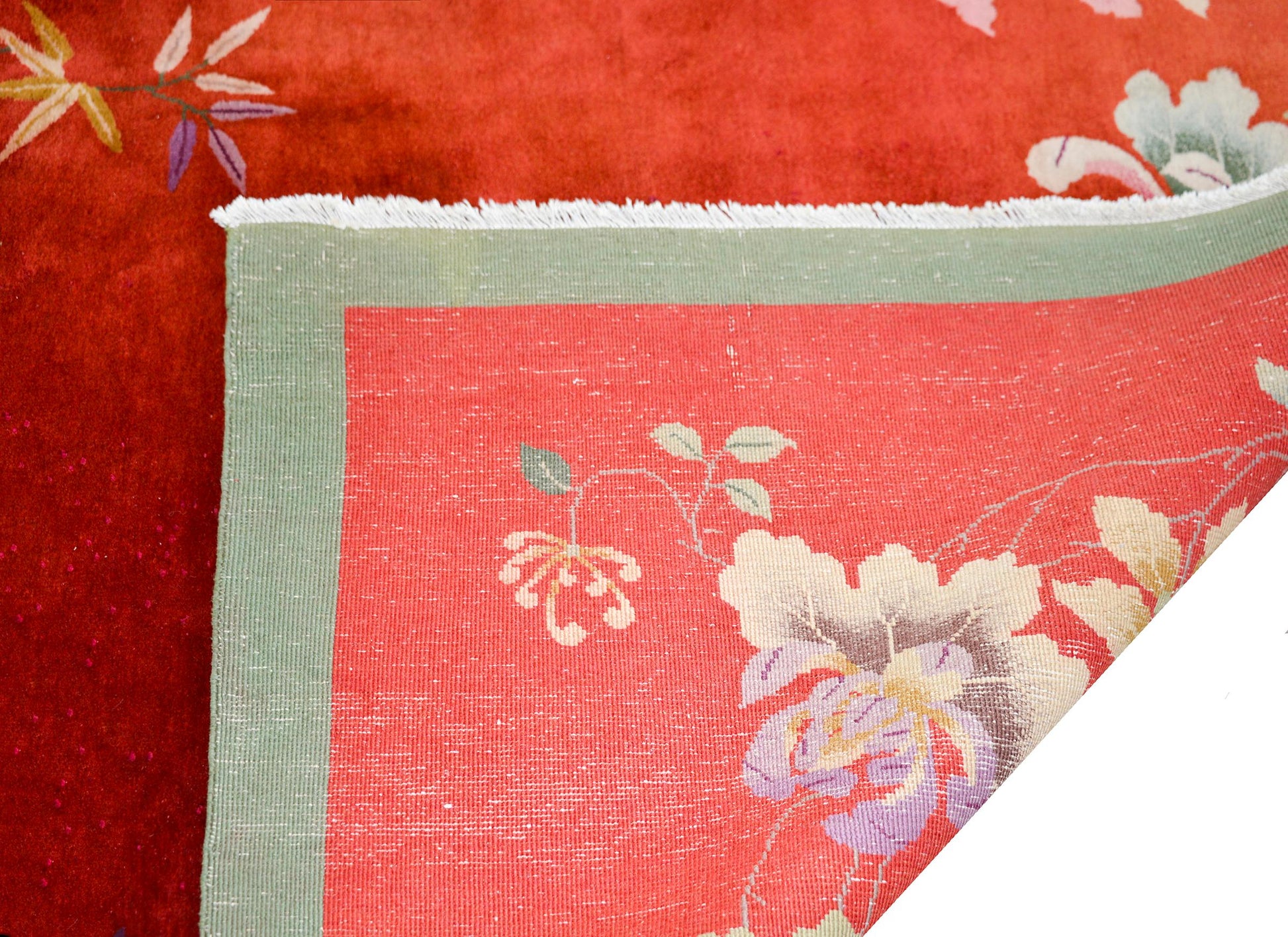 Early 20th Century Chinese Art Deco 'Four Seasons' Rug For Sale