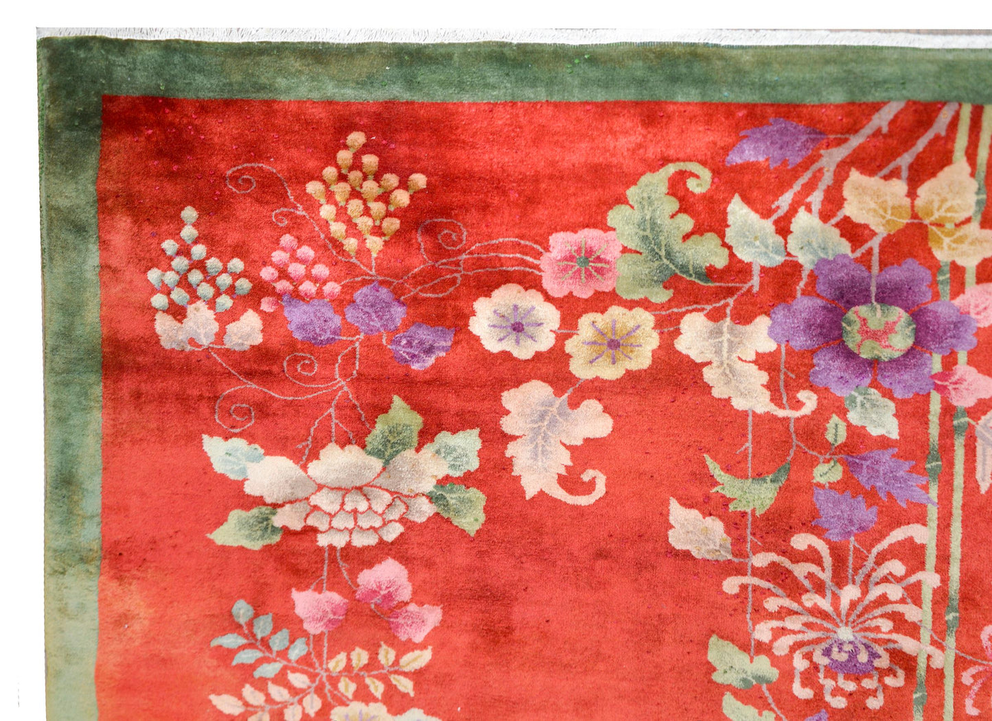 Early 20th Century Chinese Art Deco 'Four Seasons' Rug For Sale