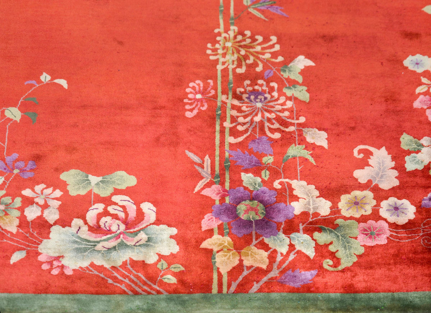 Early 20th Century Chinese Art Deco 'Four Seasons' Rug For Sale