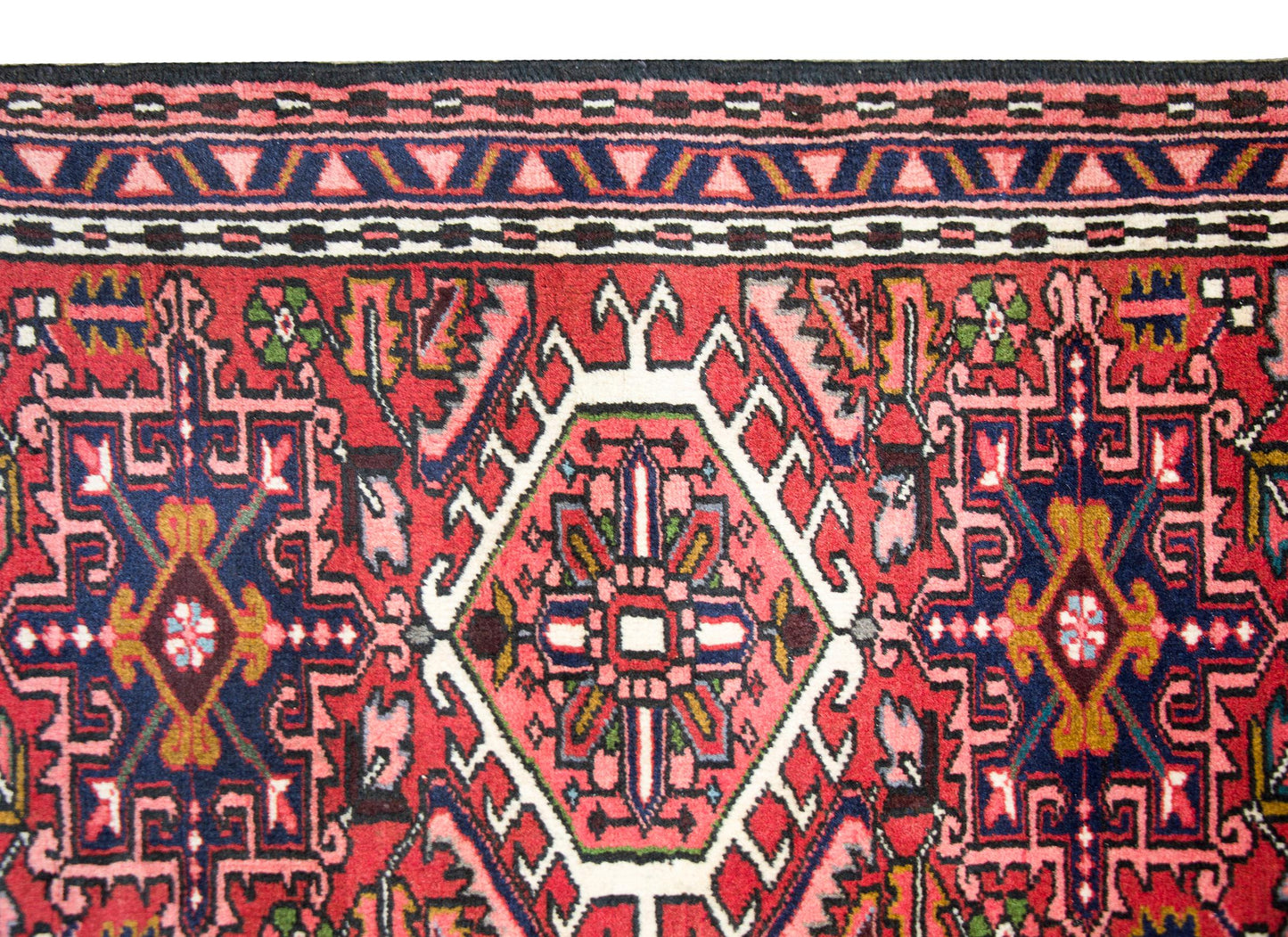 Vintage Persian Heriz Runner For Sale