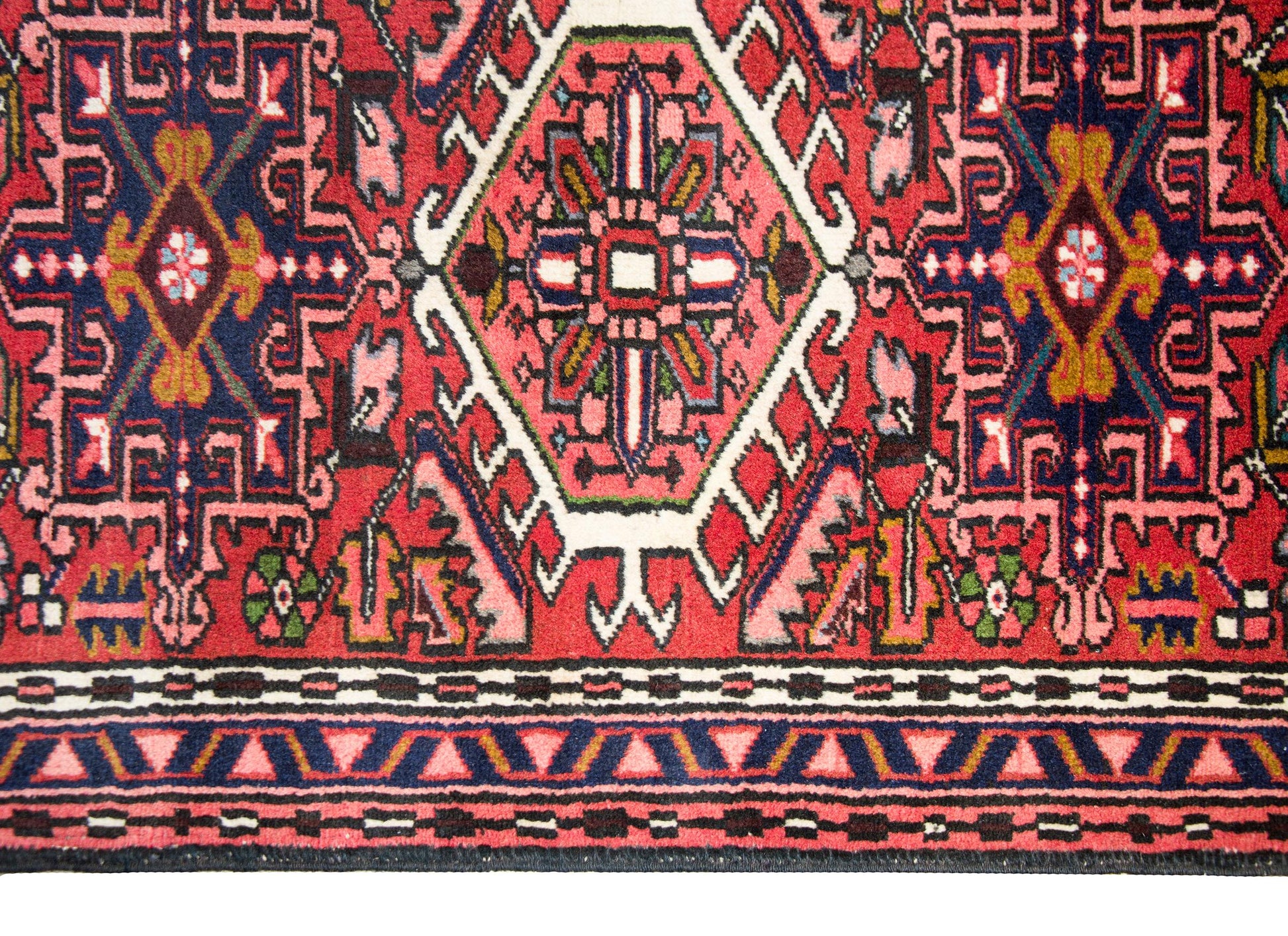 Vintage Persian Heriz Runner For Sale