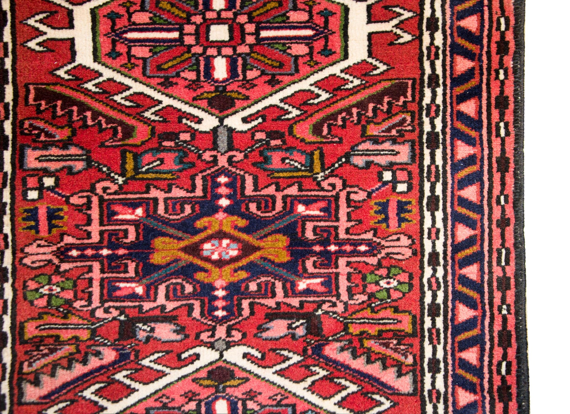 Vintage Persian Heriz Runner For Sale