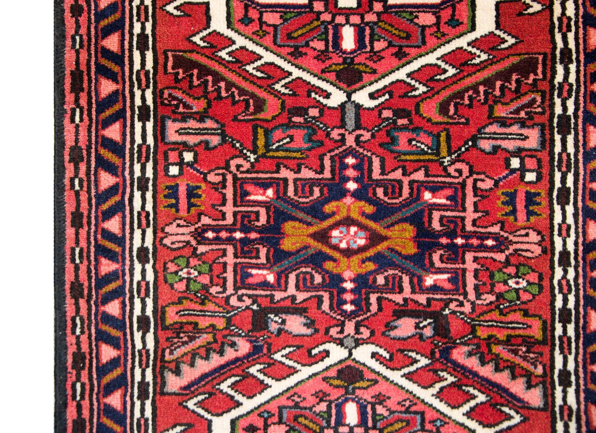 Vintage Persian Heriz Runner For Sale