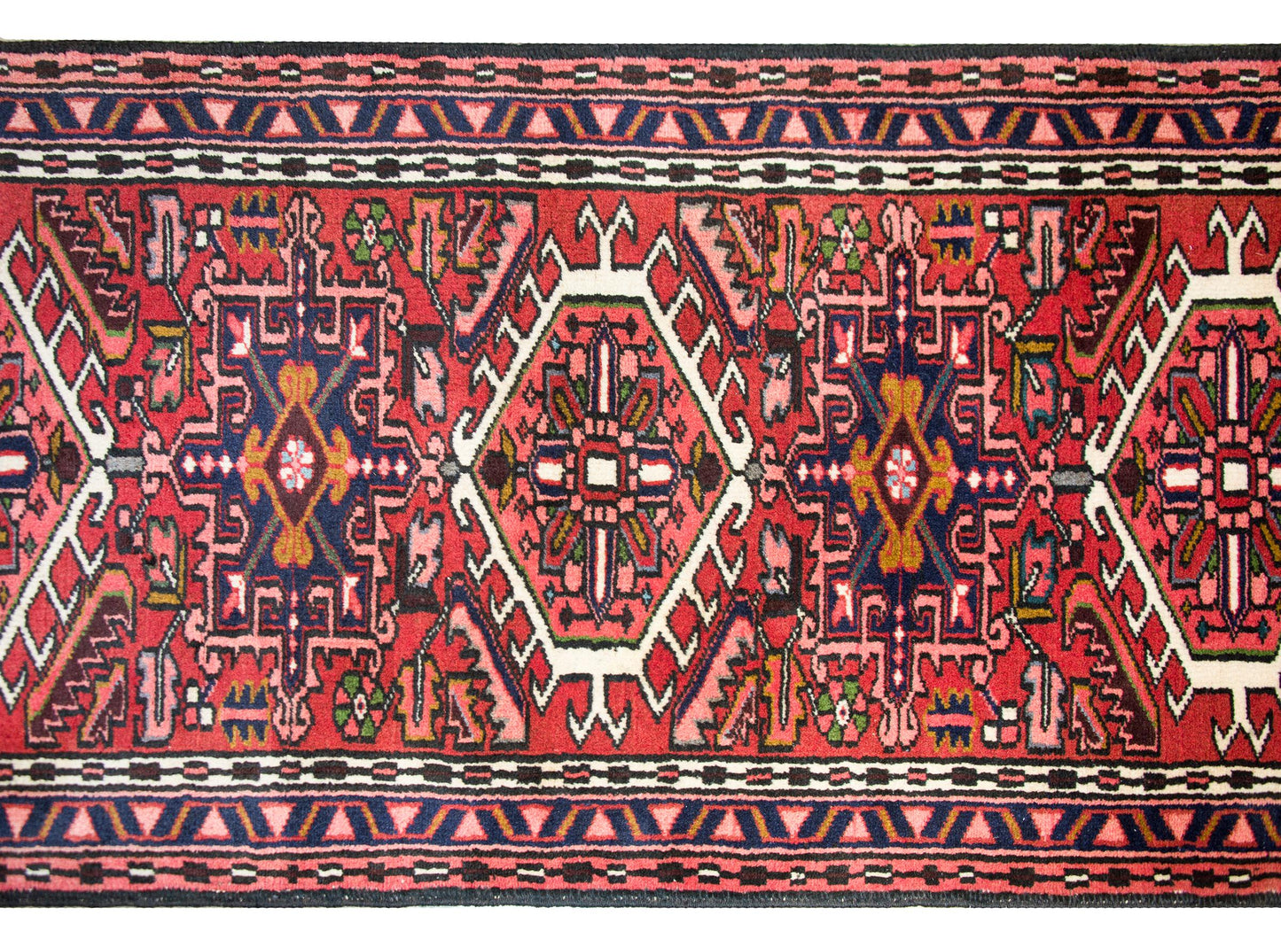 Vintage Persian Heriz Runner For Sale
