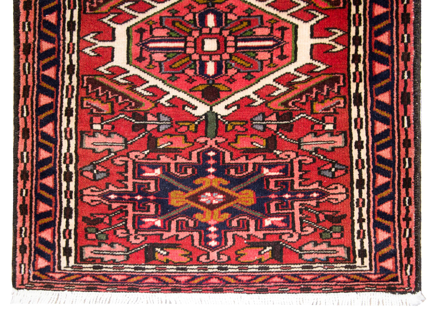 Vintage Persian Heriz Runner For Sale