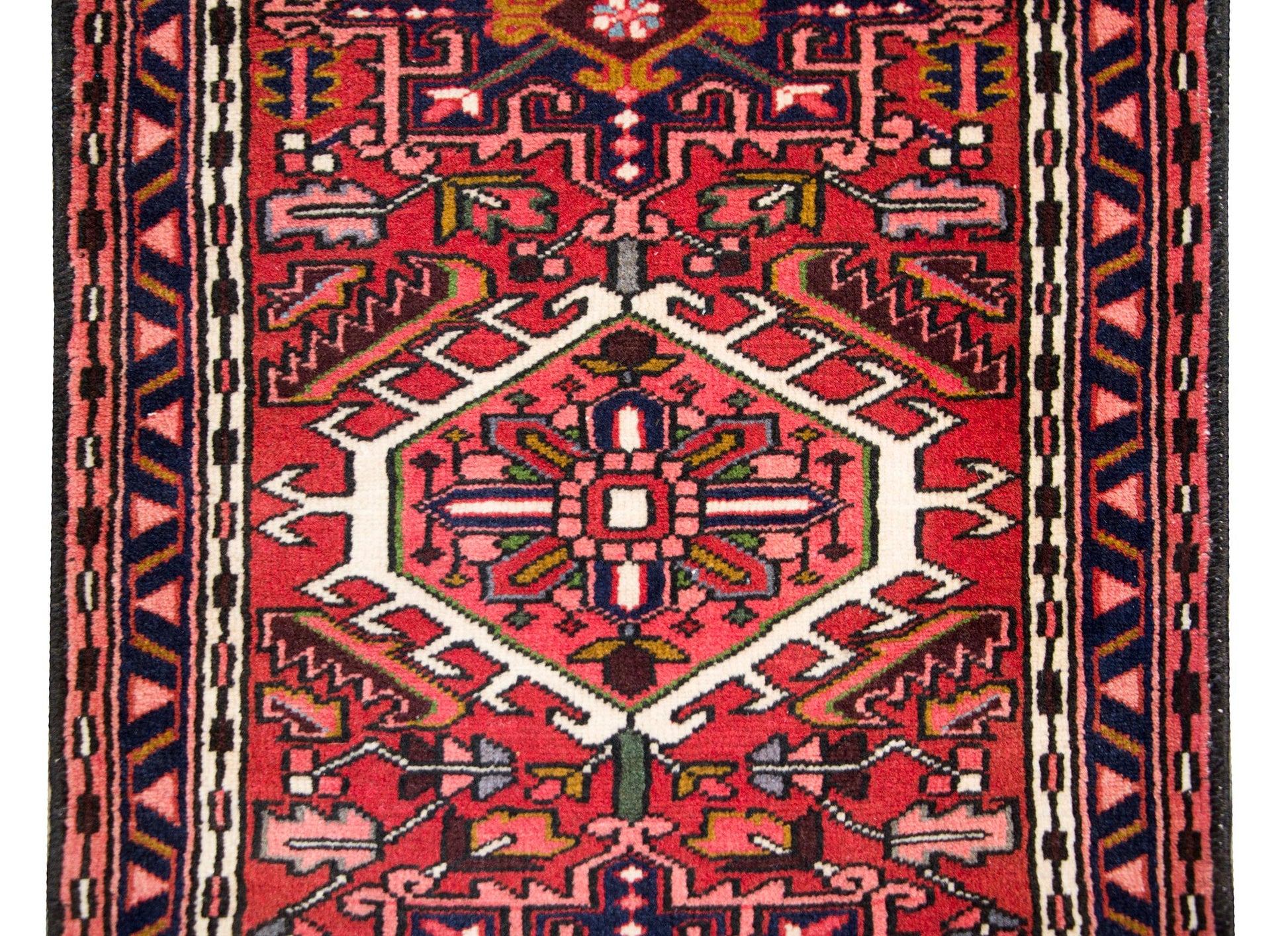 Vintage Persian Heriz Runner For Sale