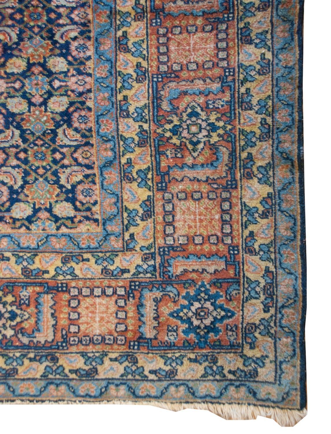 Remarkable 19th Century Malayer Rug For Sale