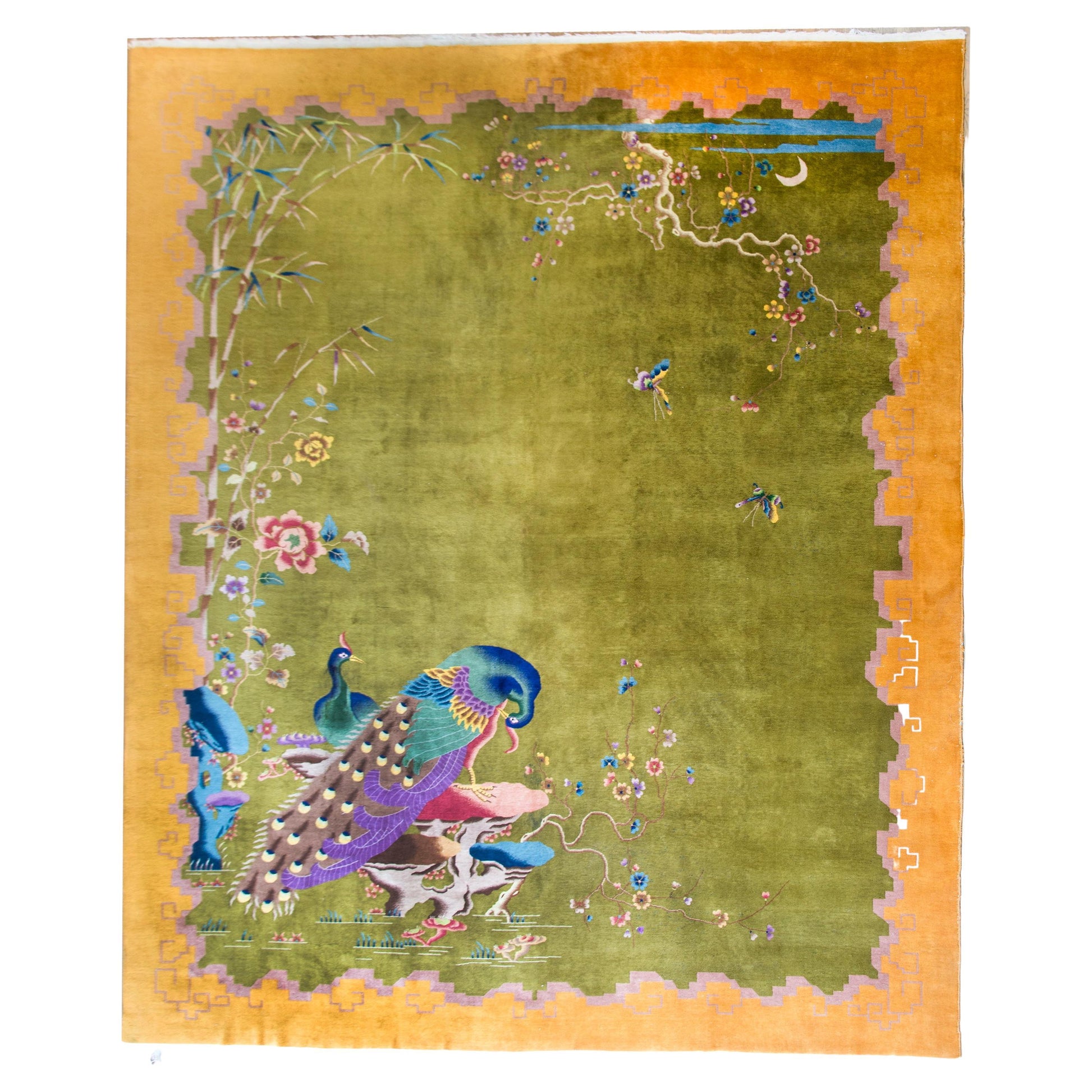 Early 20th Century Chinese Art Deco Rug For Sale