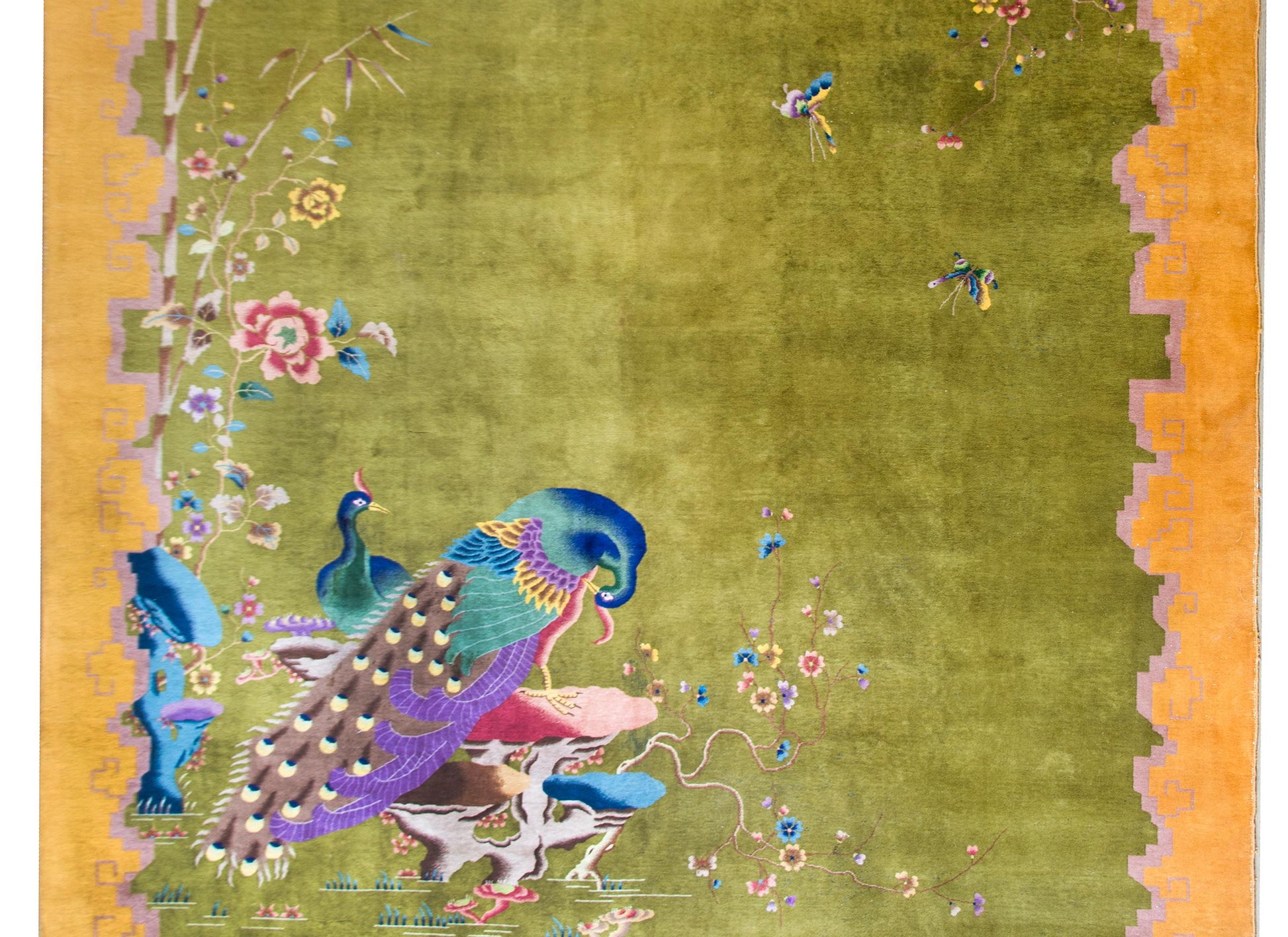 Early 20th Century Chinese Art Deco Rug For Sale