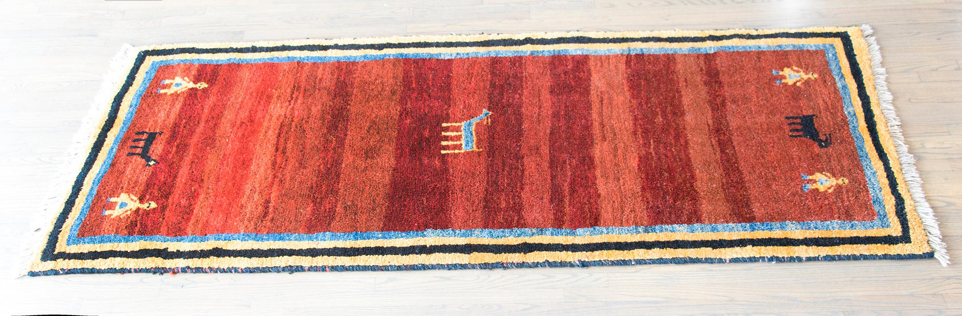 Vintage Persian Gabbeh Rug For Sale
