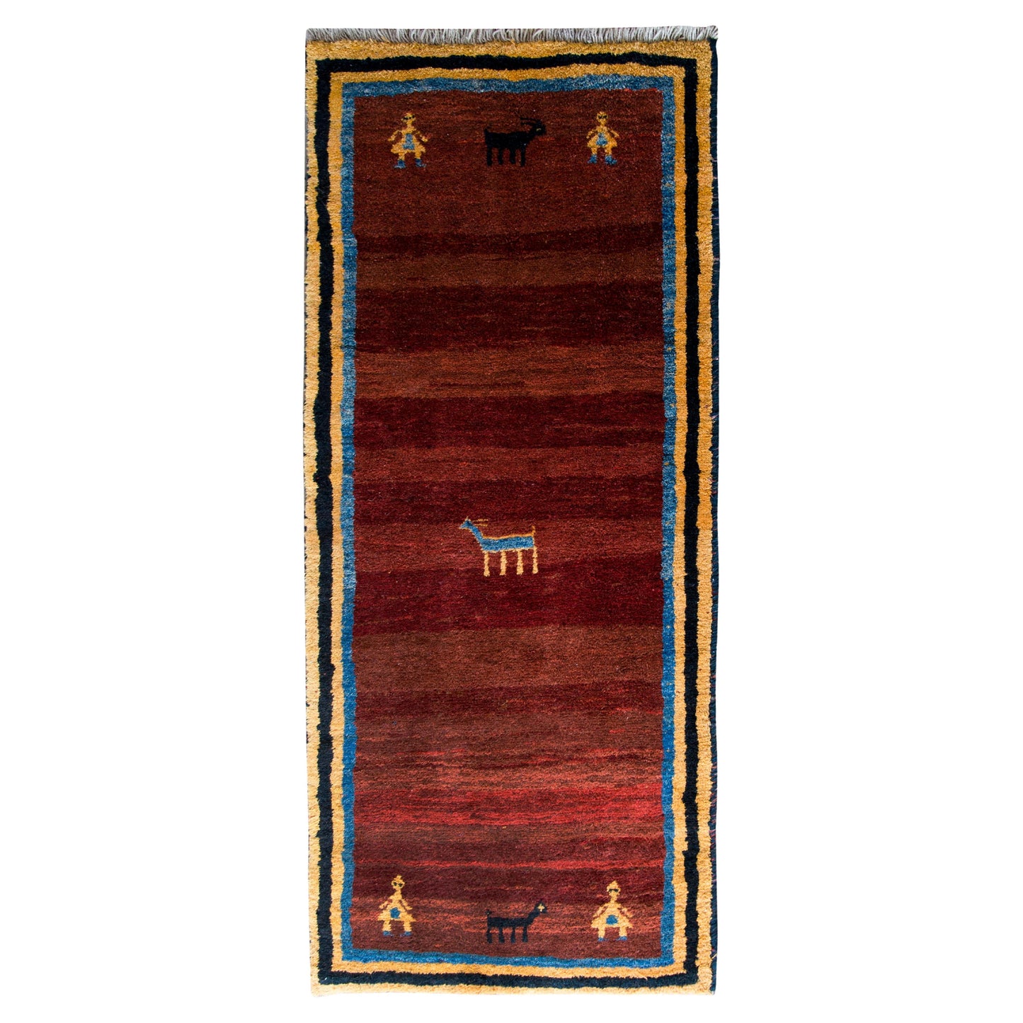 Vintage Persian Gabbeh Rug For Sale