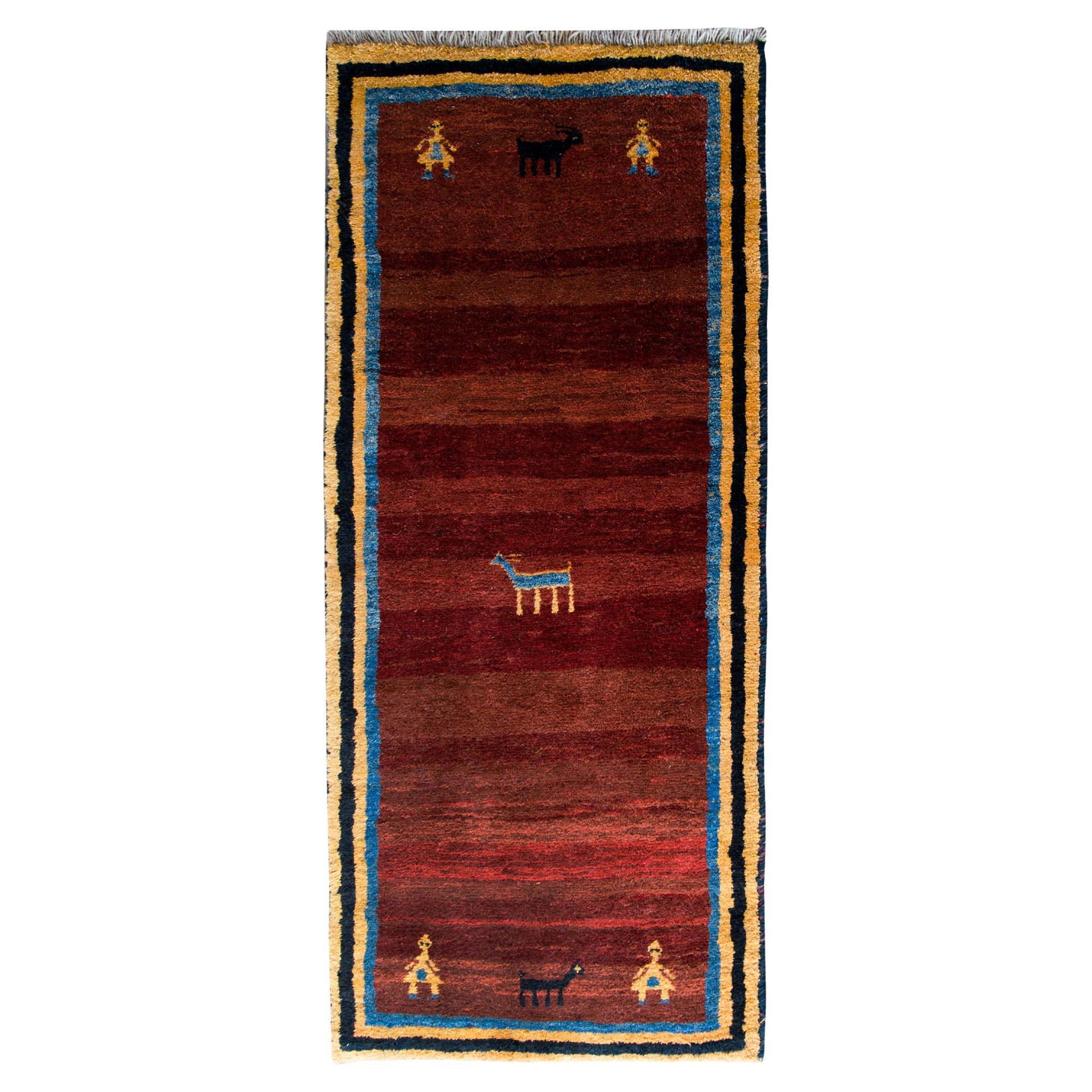 Vintage Persian Gabbeh Rug For Sale