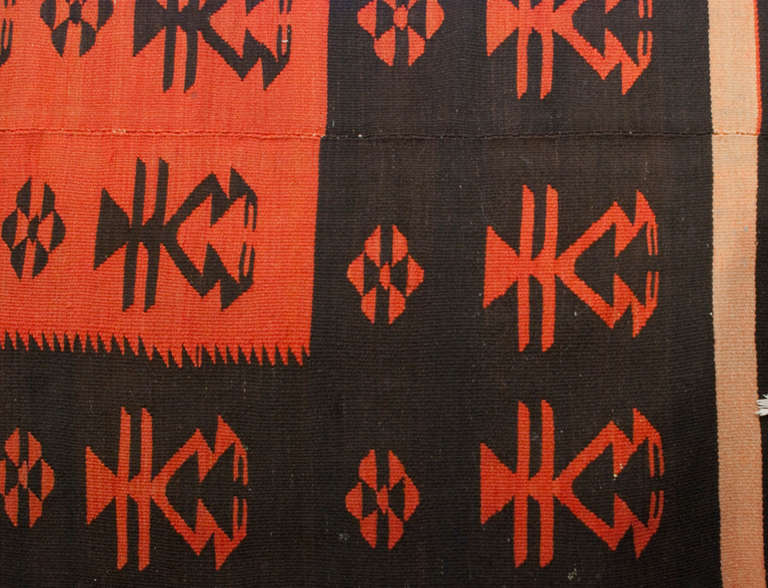 Early 20th Century Pirot Kilim Rug For Sale